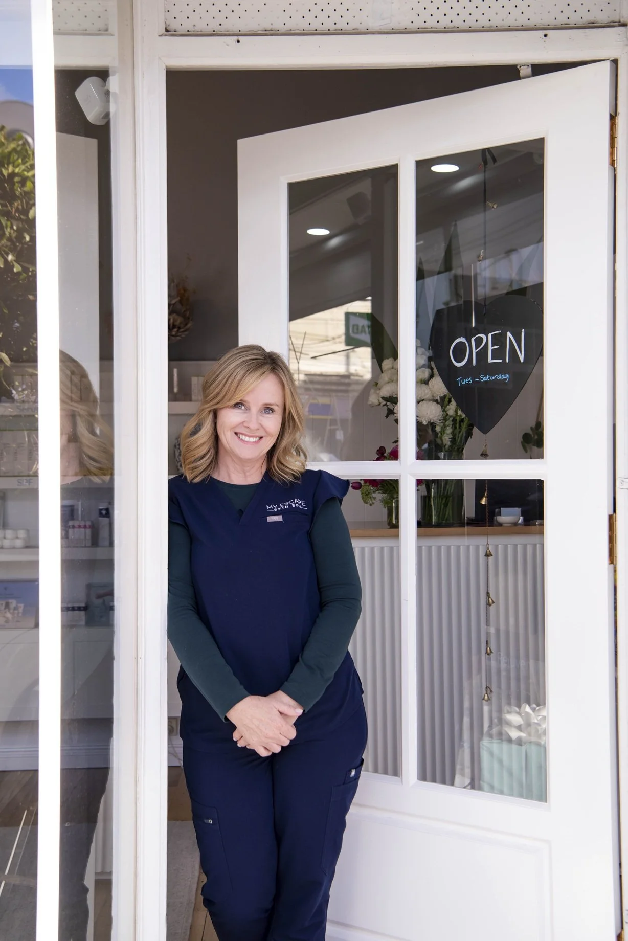 My Escape owner, Naomi, standing at the entrance. Welcome.