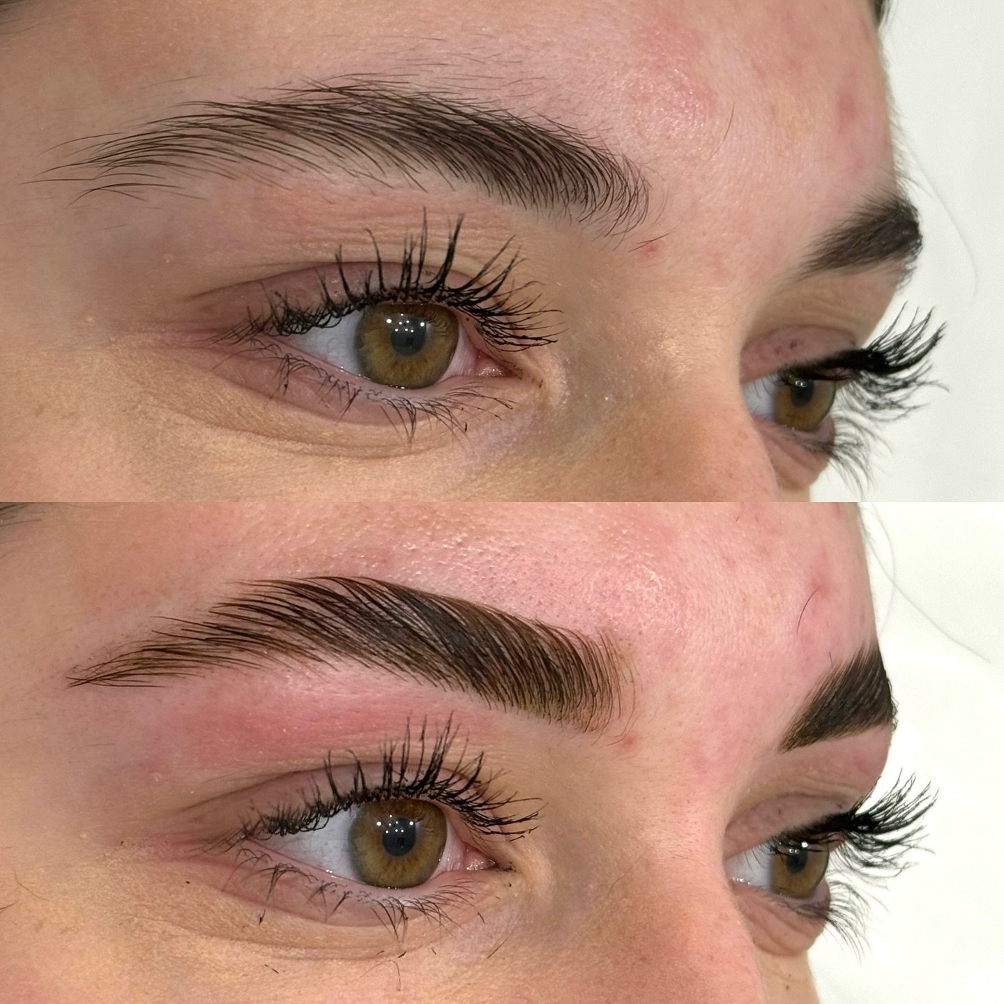 Eyebrow lamination, shape and tint done by Mikayla! ✨
.
.
.
.
Eyebrow lamination gives you fuller, fluffier, and perfectly styled brows that stay in place for weeks&mdash;no gel or daily maintenance needed! ✨ Ideal for taming unruly hairs, creating s