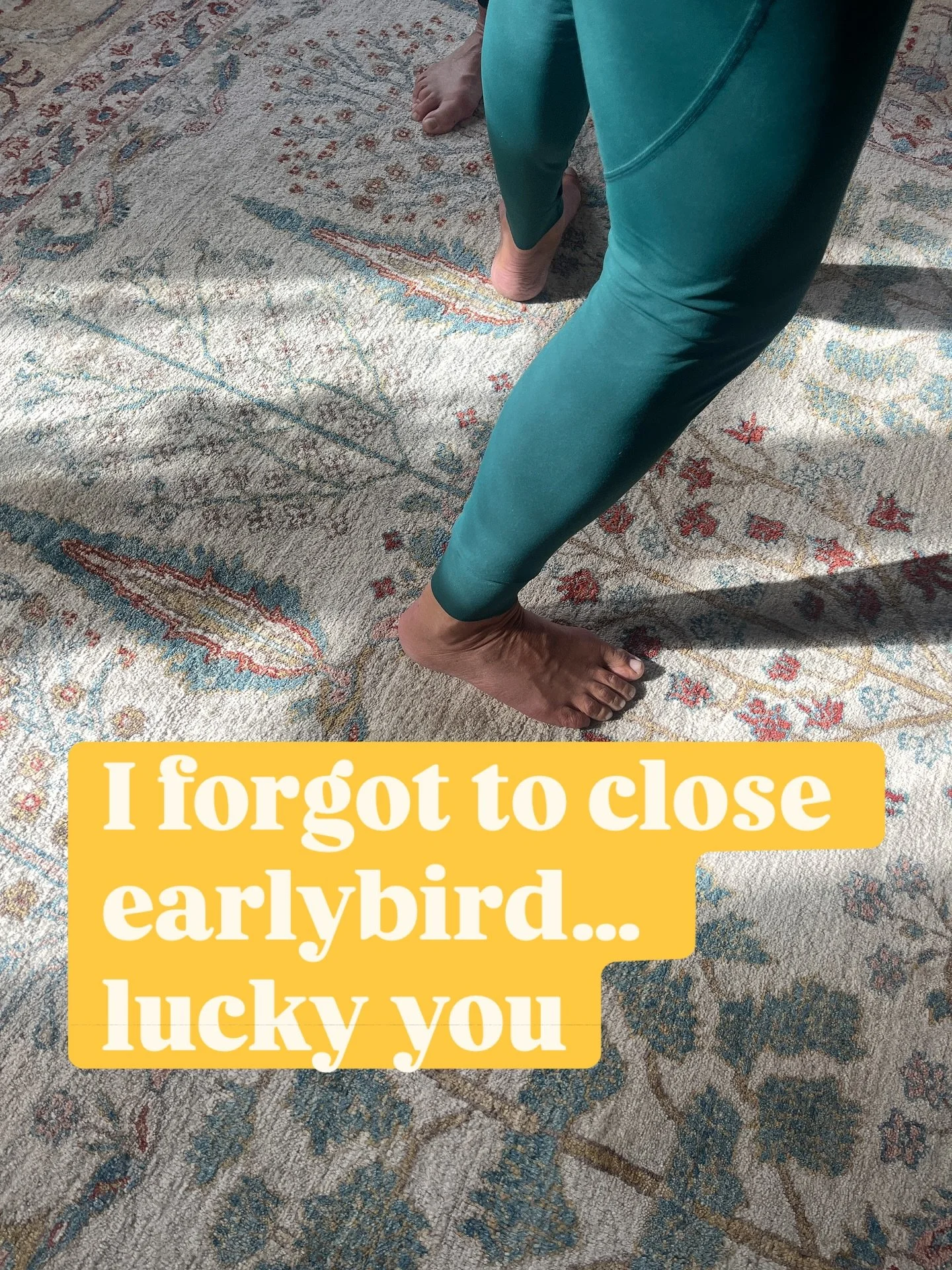 I&rsquo;ll be completely honest: I forgot to close the earlybird last Friday.
Life and the weekend happened.

So&hellip; the door is still open. Until tomorrow, October 1st at 23:59.

👉 Earlybird: 1680 SEK (after that: 2880 SEK)

The workshop takes 