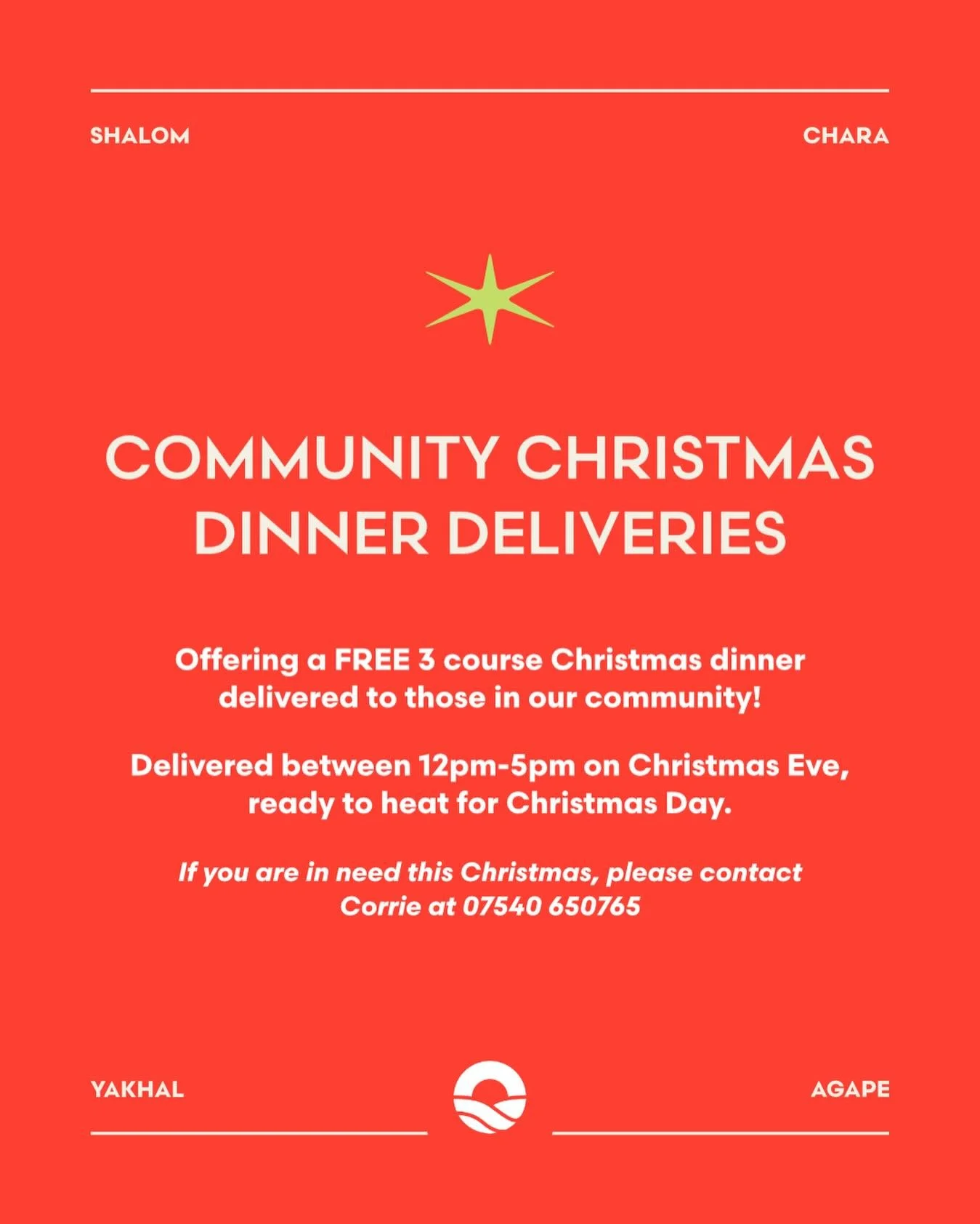 This Christmas we are offering a warm FREE three course Christmas Day dinner delivered to your home. 

Are you going hungry this Christmas?
Are you elderly?
Do you need some practical support?

*Available to those in: Ballyclare, Ballynure, Doagh, &a