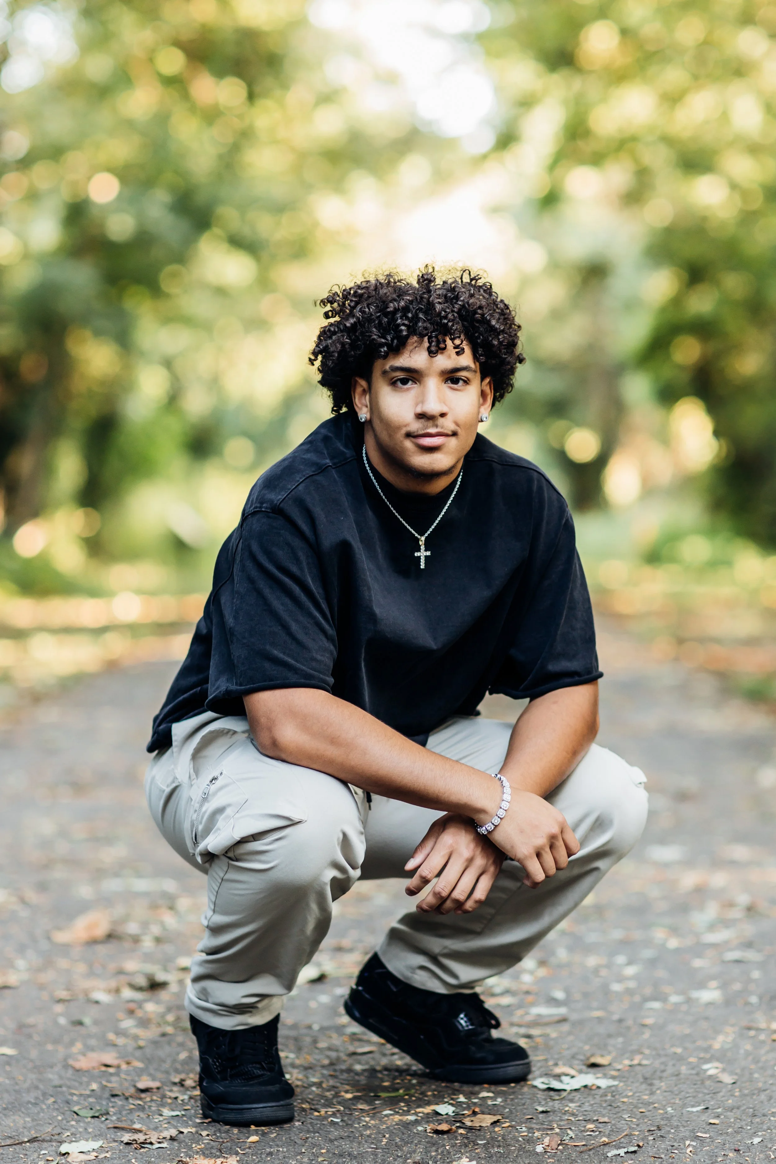Senior posing for a portraits in Warrenton VA by photographer