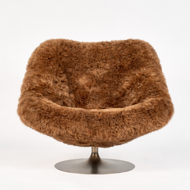 EMERALD CHAIR BROWN FUR