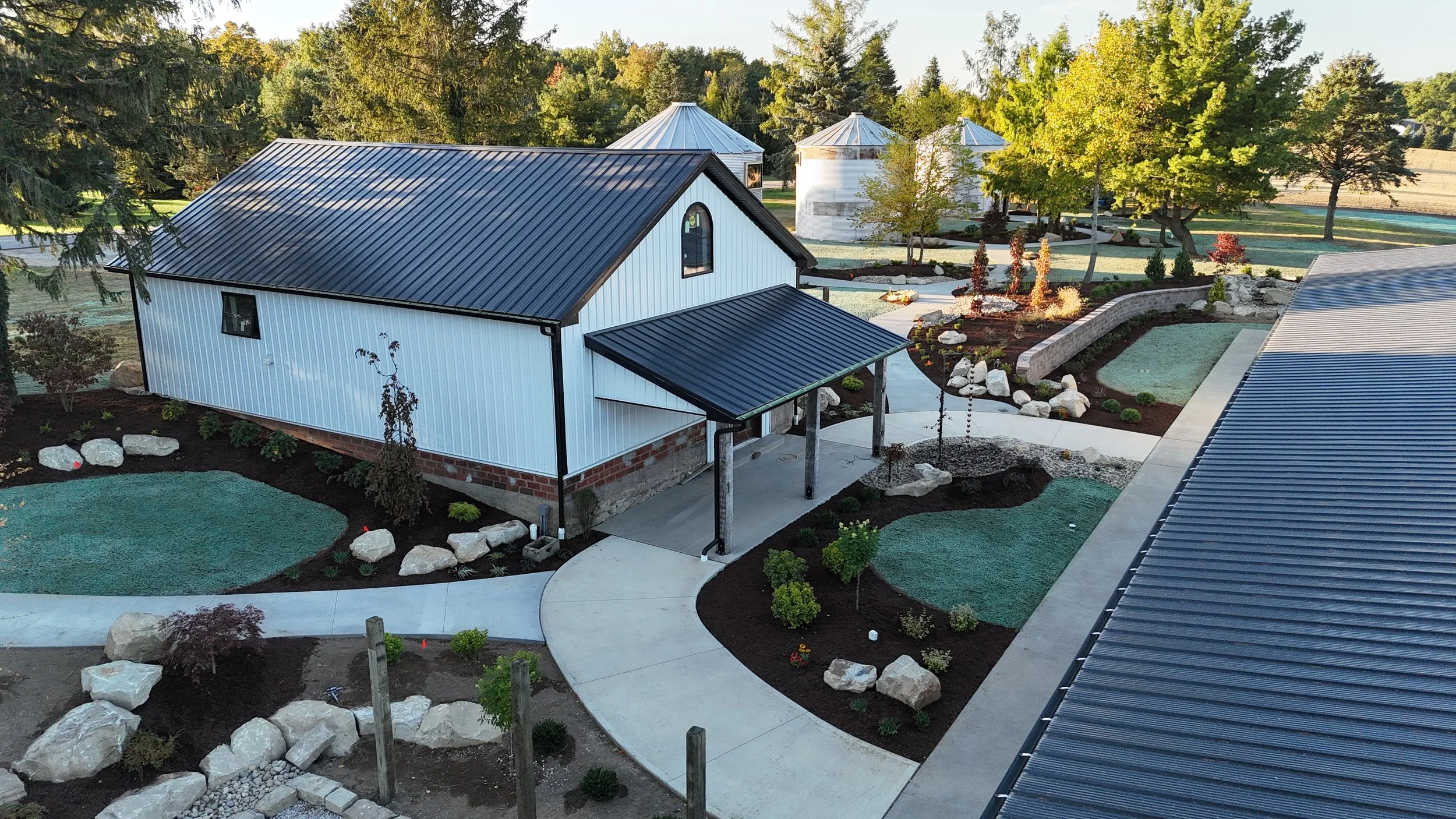 Aerial View, Venue, Grain Bins 