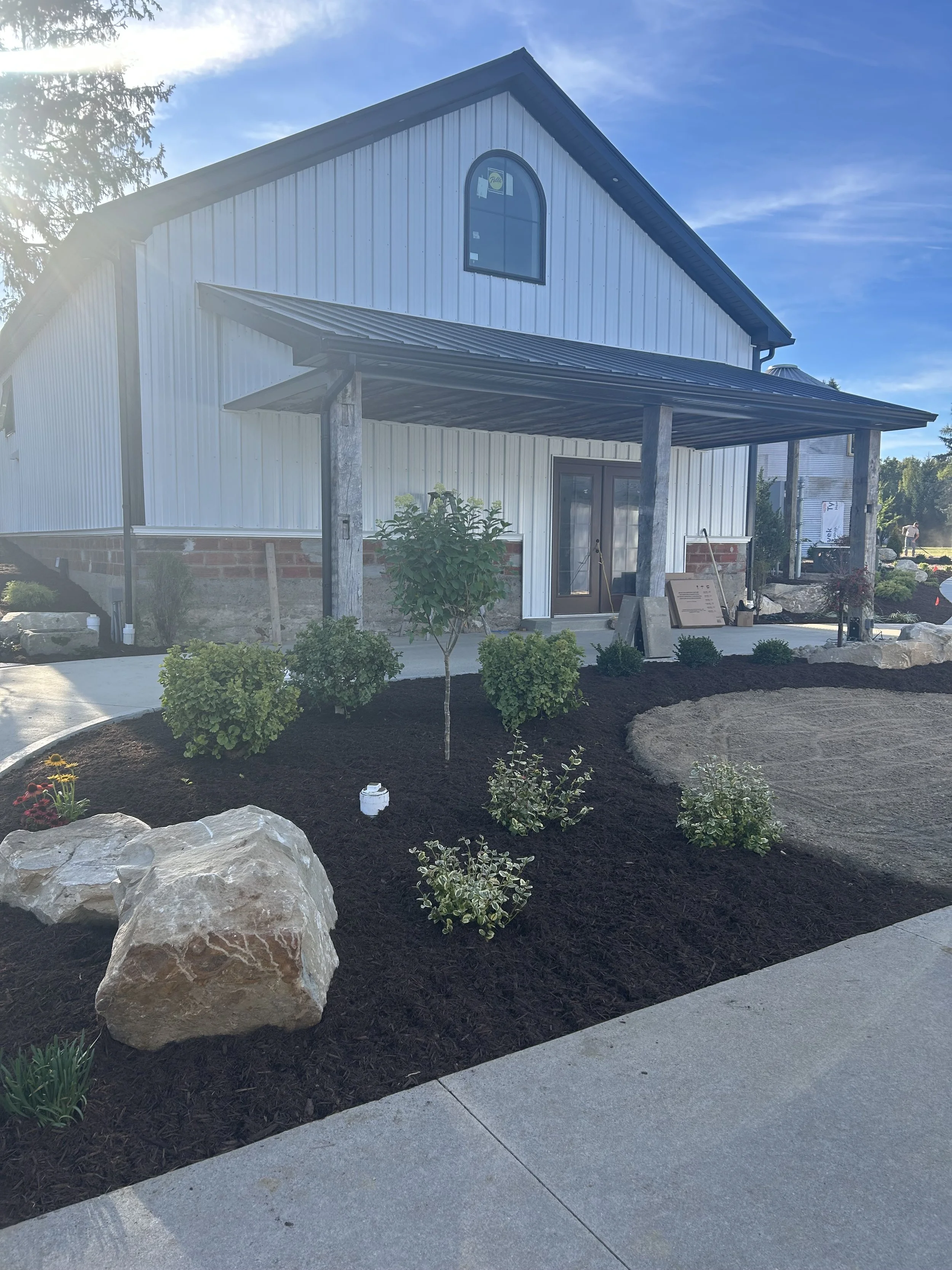 Front of bridal barn