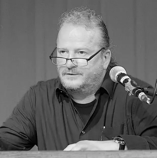 Autor Ulf Großmann bei einer Lesung – deutscher Schriftsteller aus Sachsen