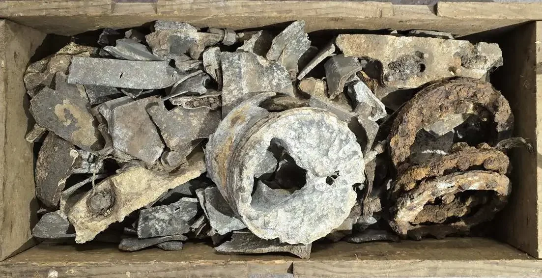 Ausstellung der Luftkriegssammlung des Historischen Archives aus dem Zweiten Weltkrieg: Absturztrümmer aus Babisnau, der Dippoldiswalder Heide und der Region