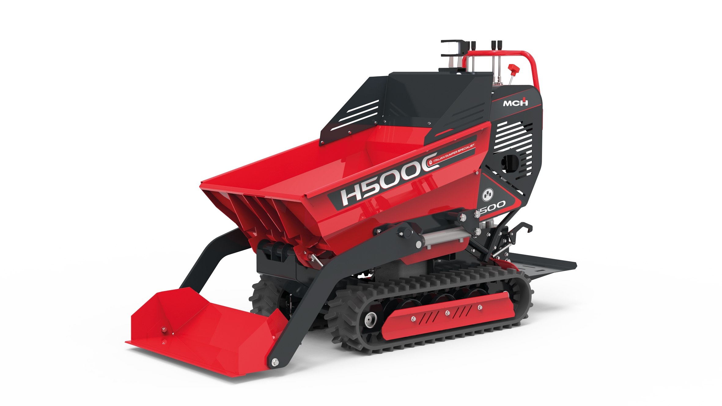 Minidumper cingolato H500C con pala autocaricante