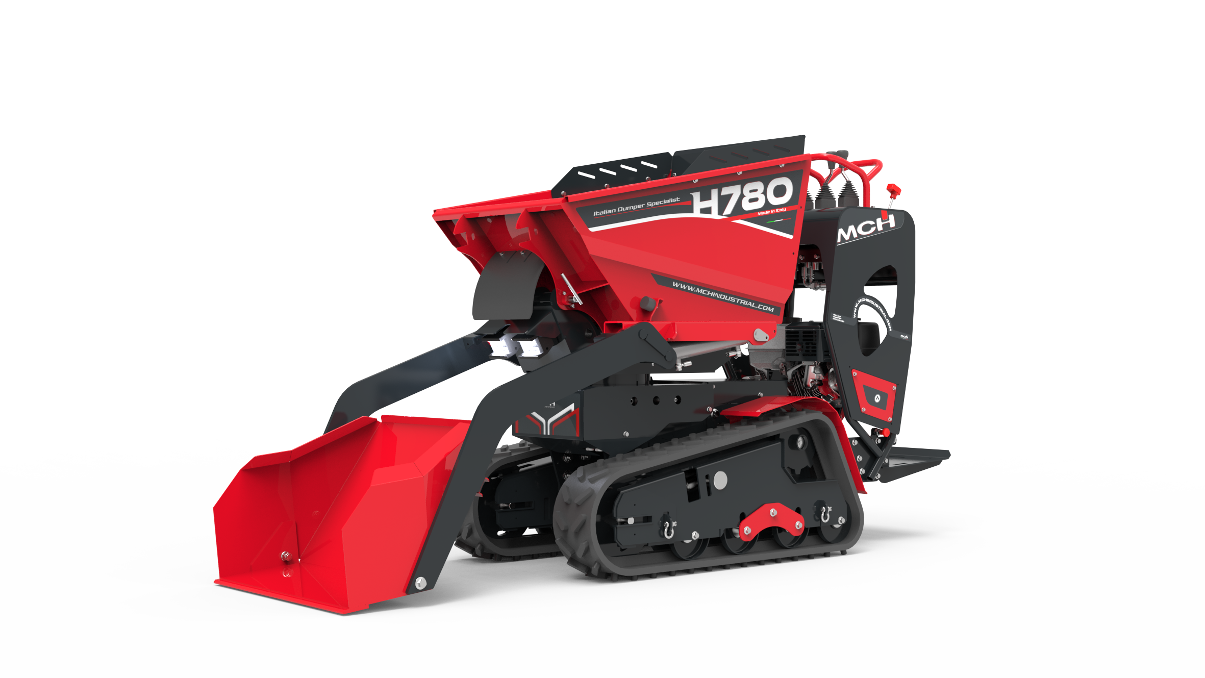 Minidumper cingolato H780 LT con pala autocaricante