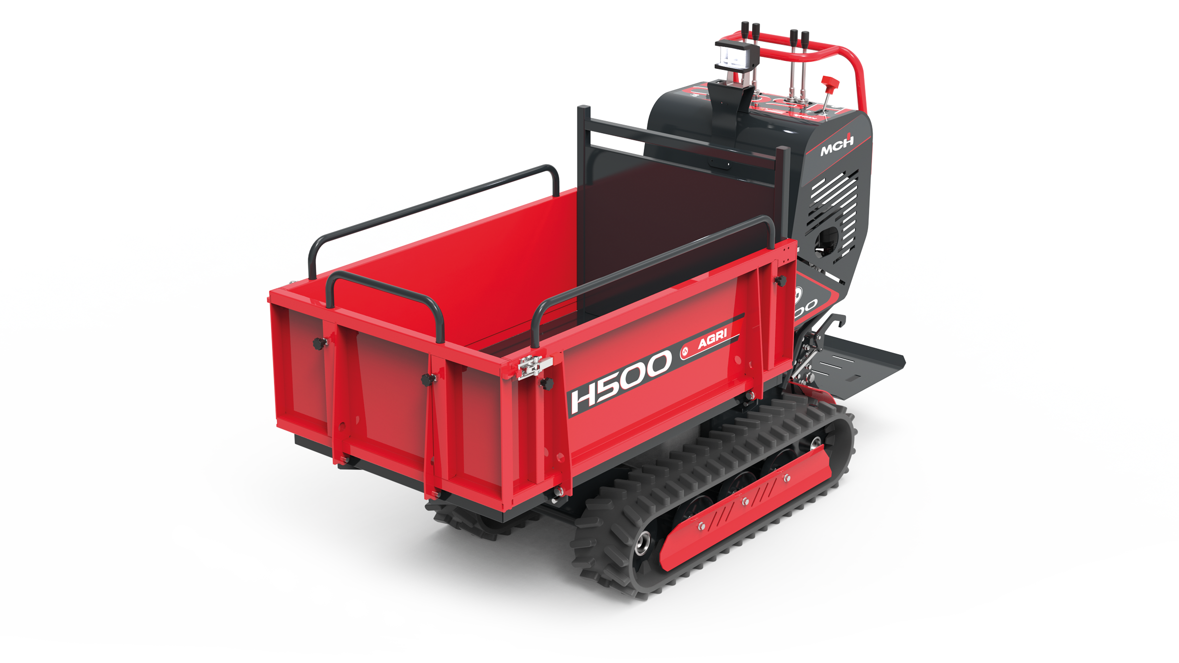 Minidumper cingolato H500 Agri con cassone agricolo apribile