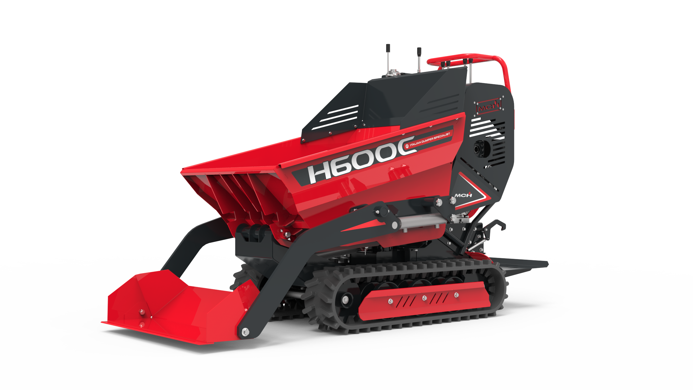 Minidumper cingolato H600C con pala autocaricante