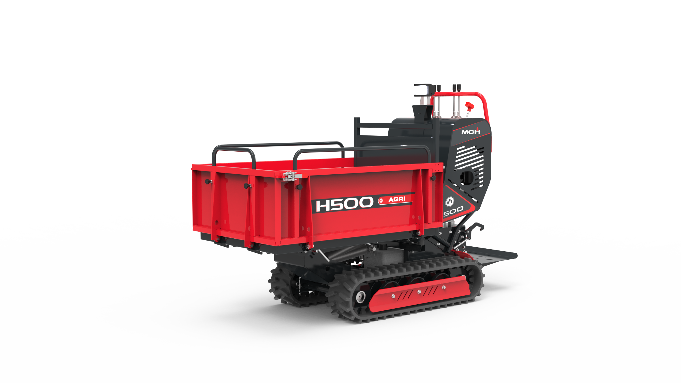 Minidumper cingolato H500 con cassone agricolo