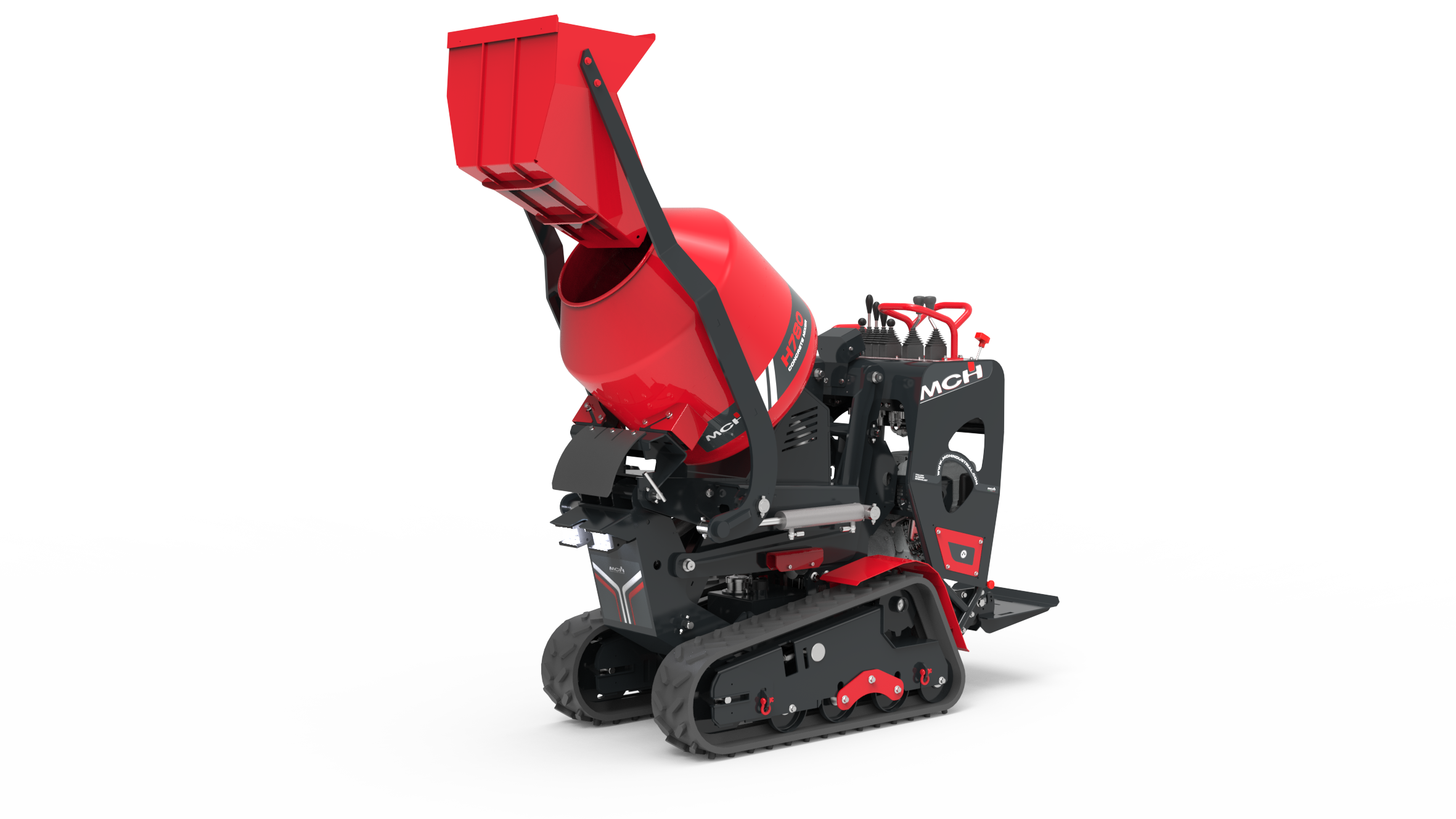 Minidumper cingolato H780 HT con betoniera da 250 L