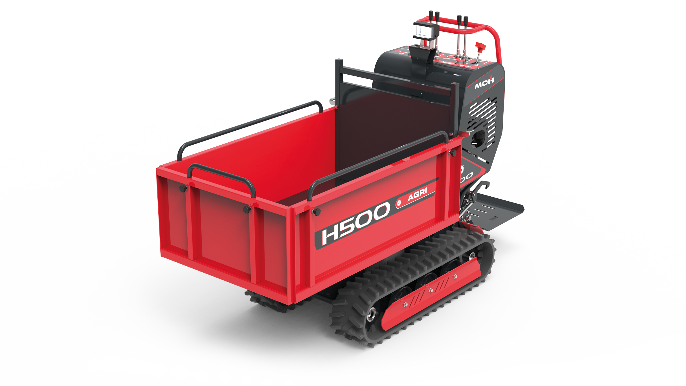 Minidumper cingolato H500 Agri con cassone agricolo estensibile