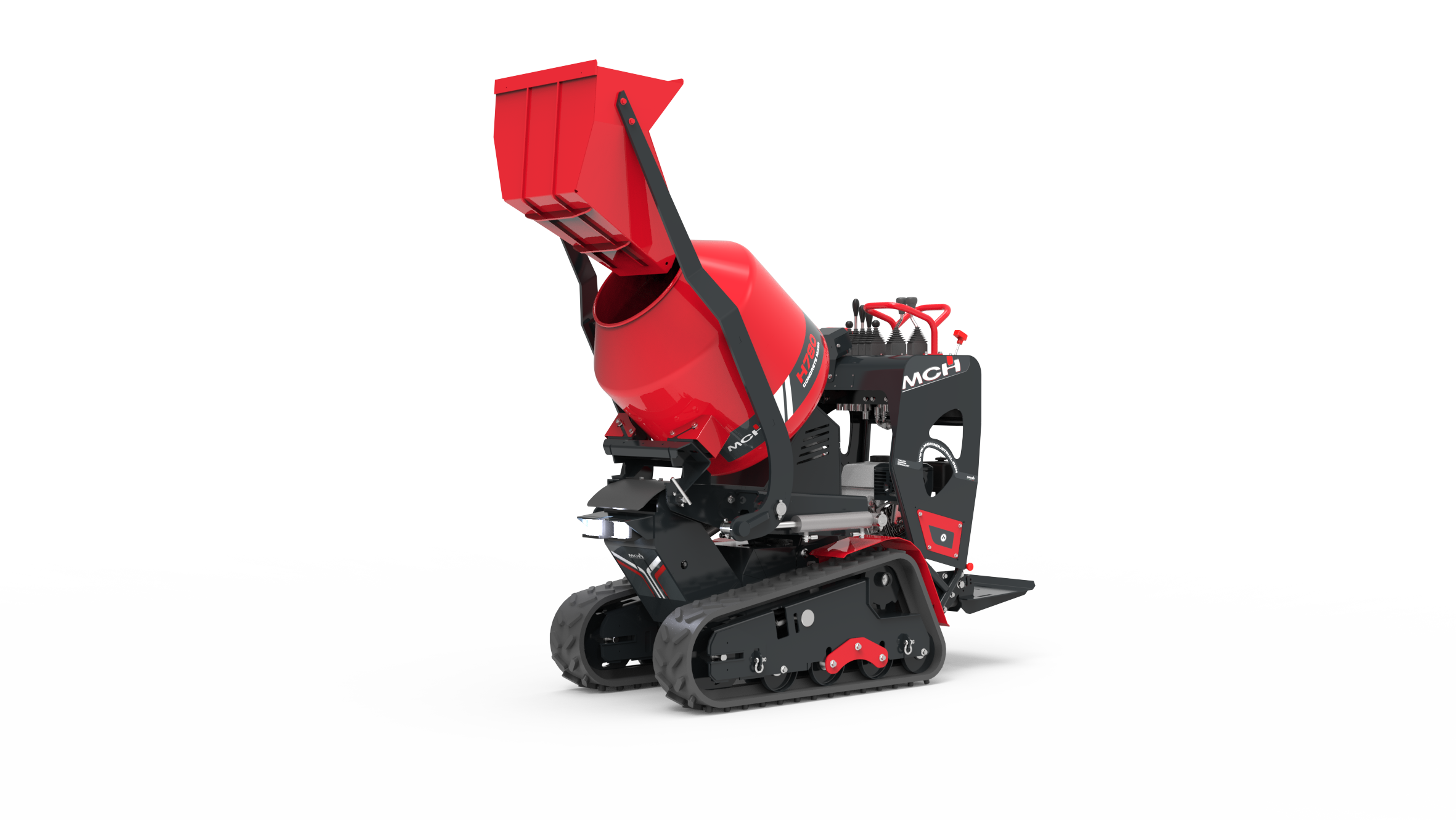 Minidumper cingolato H780 FT con betoniera da 250 L