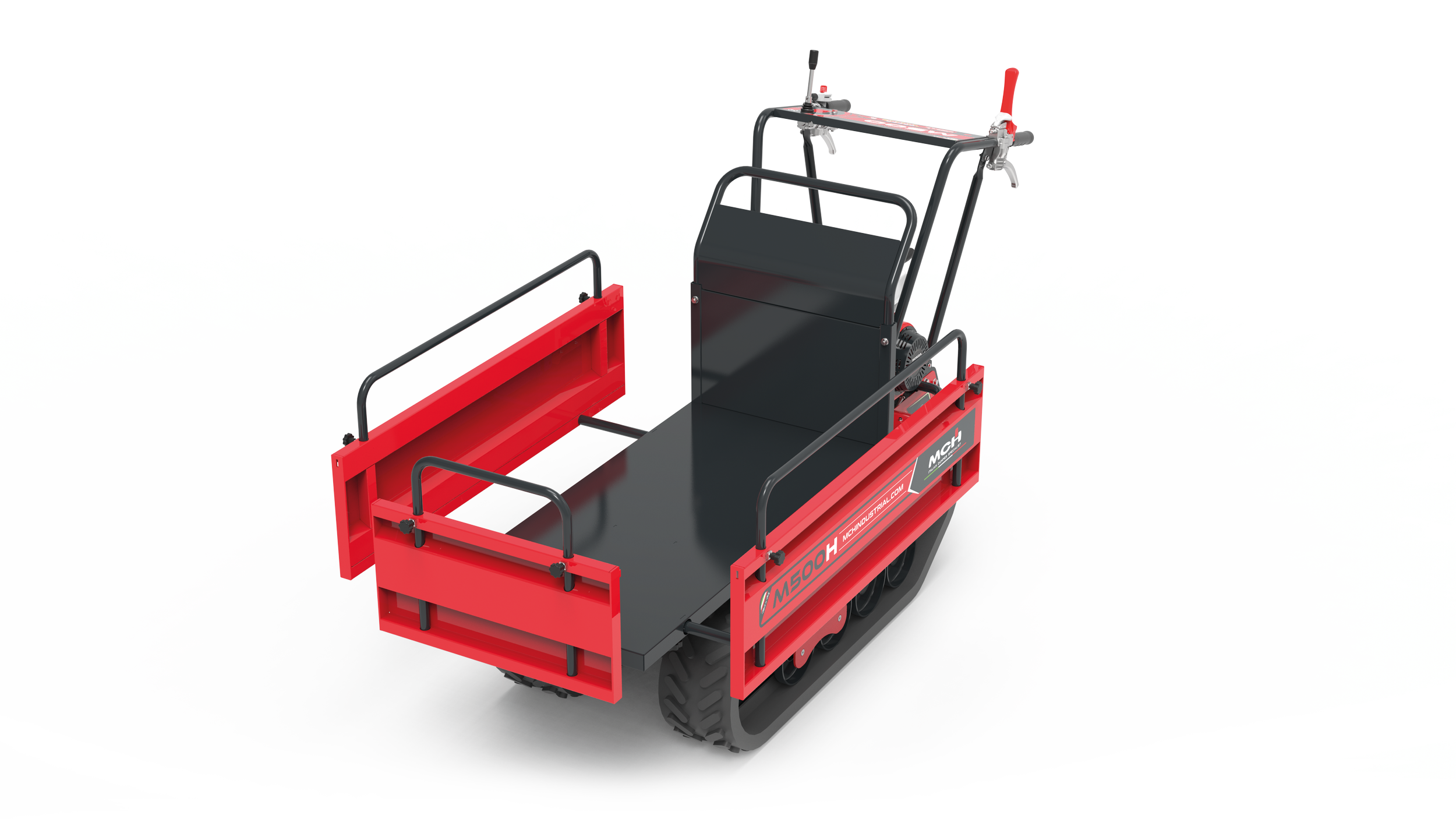 Minitrasporter cingolato M500H con cassone agricolo esteso