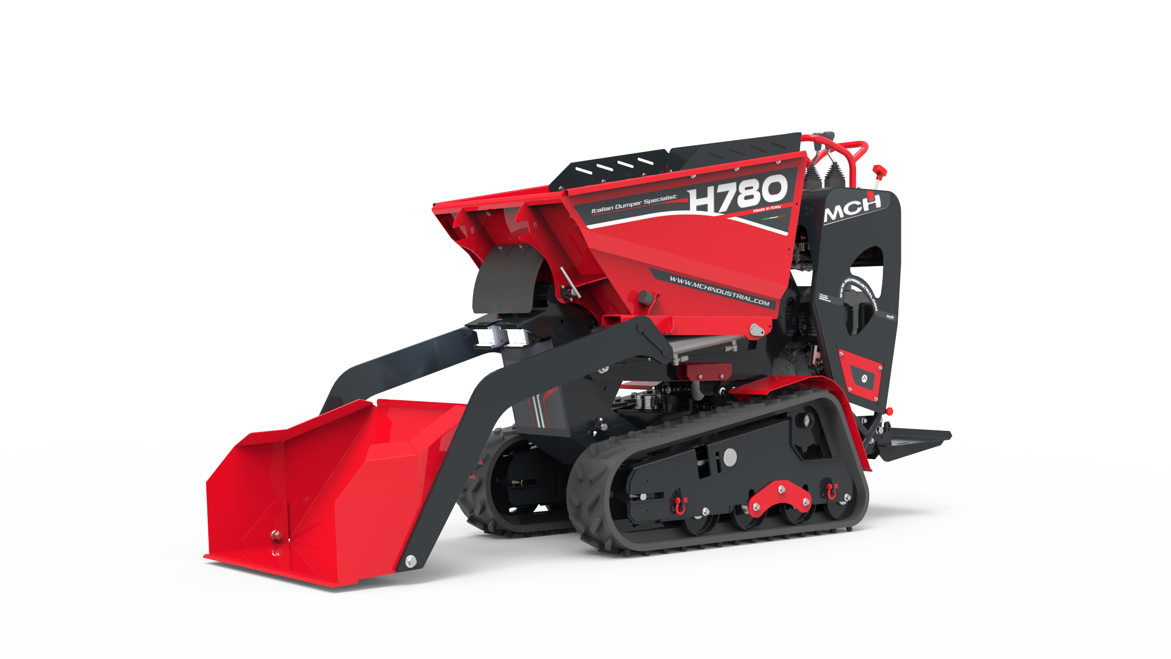 Minidumper cingolato H780 HT con pala autocaricante