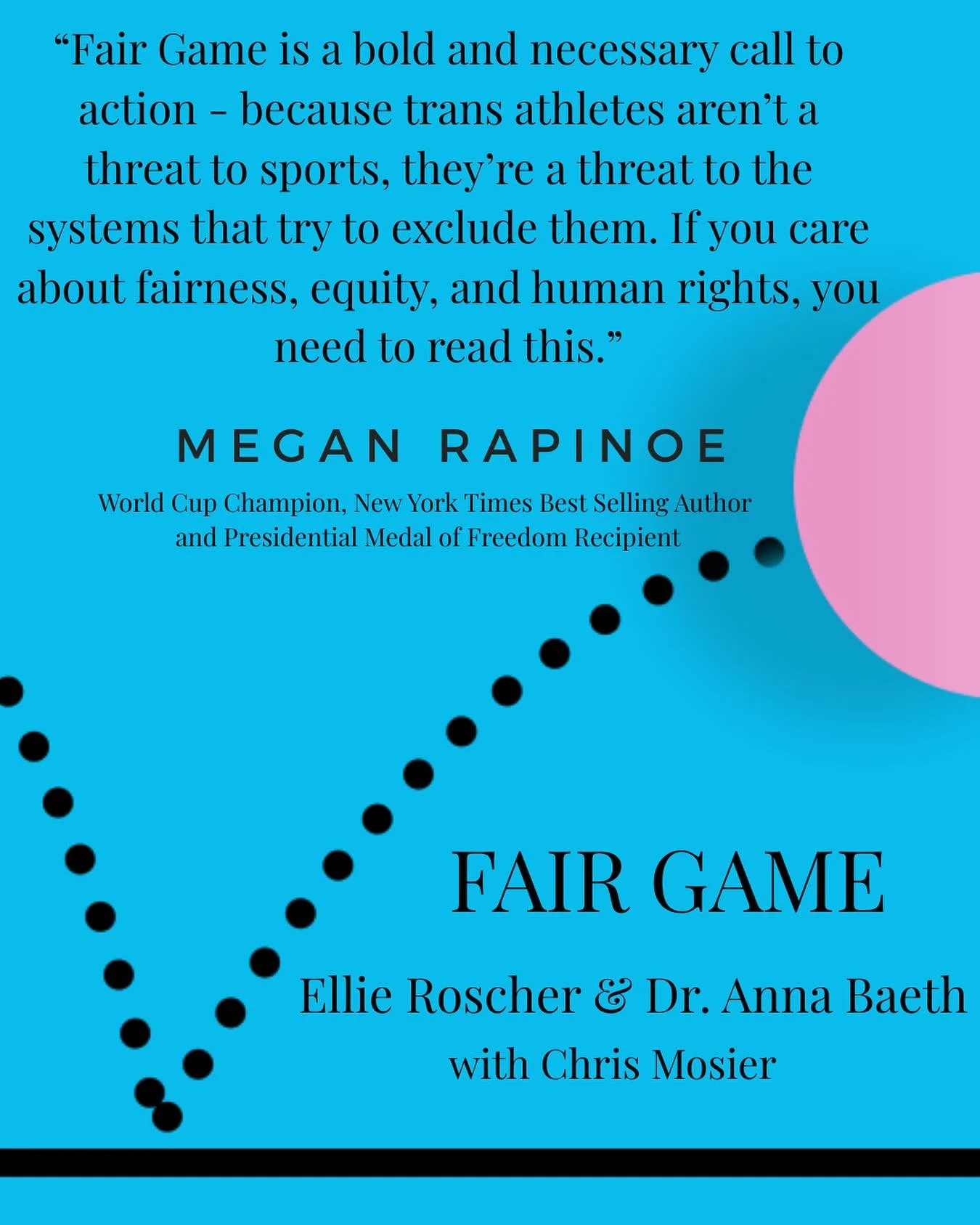 So @mrapinoe wants you to pre-order Fair Game: Trans Athletes and the Future of Sports. Just gonna leave that right there. 🔥 Link in my bio. 

@thechrismosier @dr.bae.phd @thenewpress
