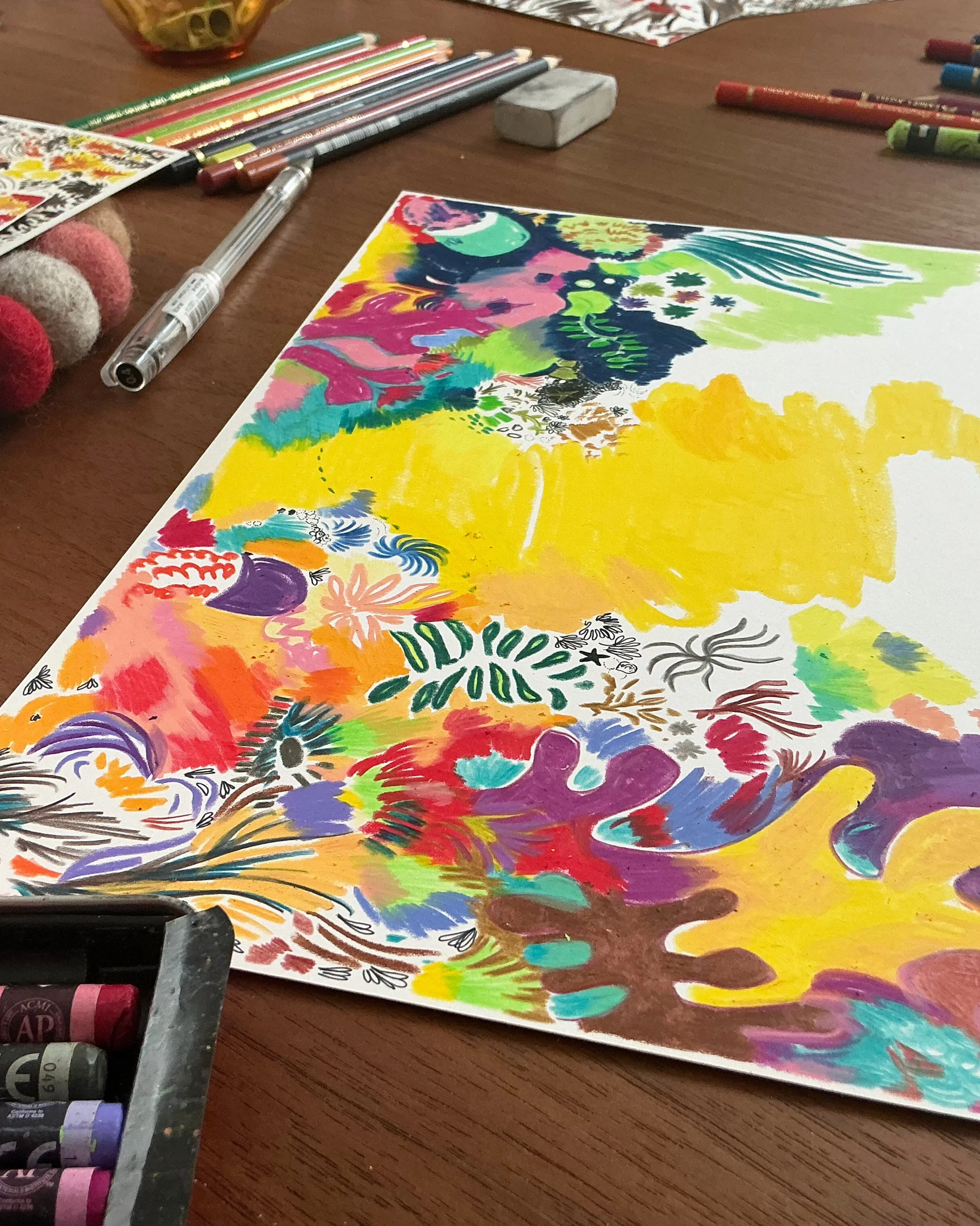 Atelier de dessin botanique enfants