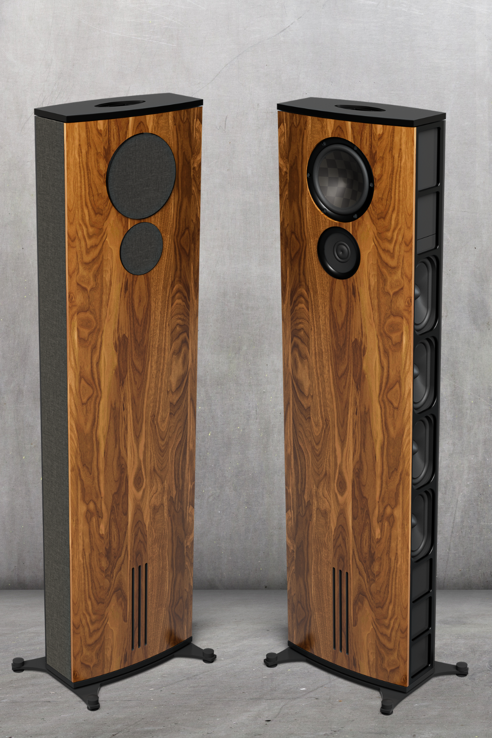 Luxe T1 Speakers in Walnut
