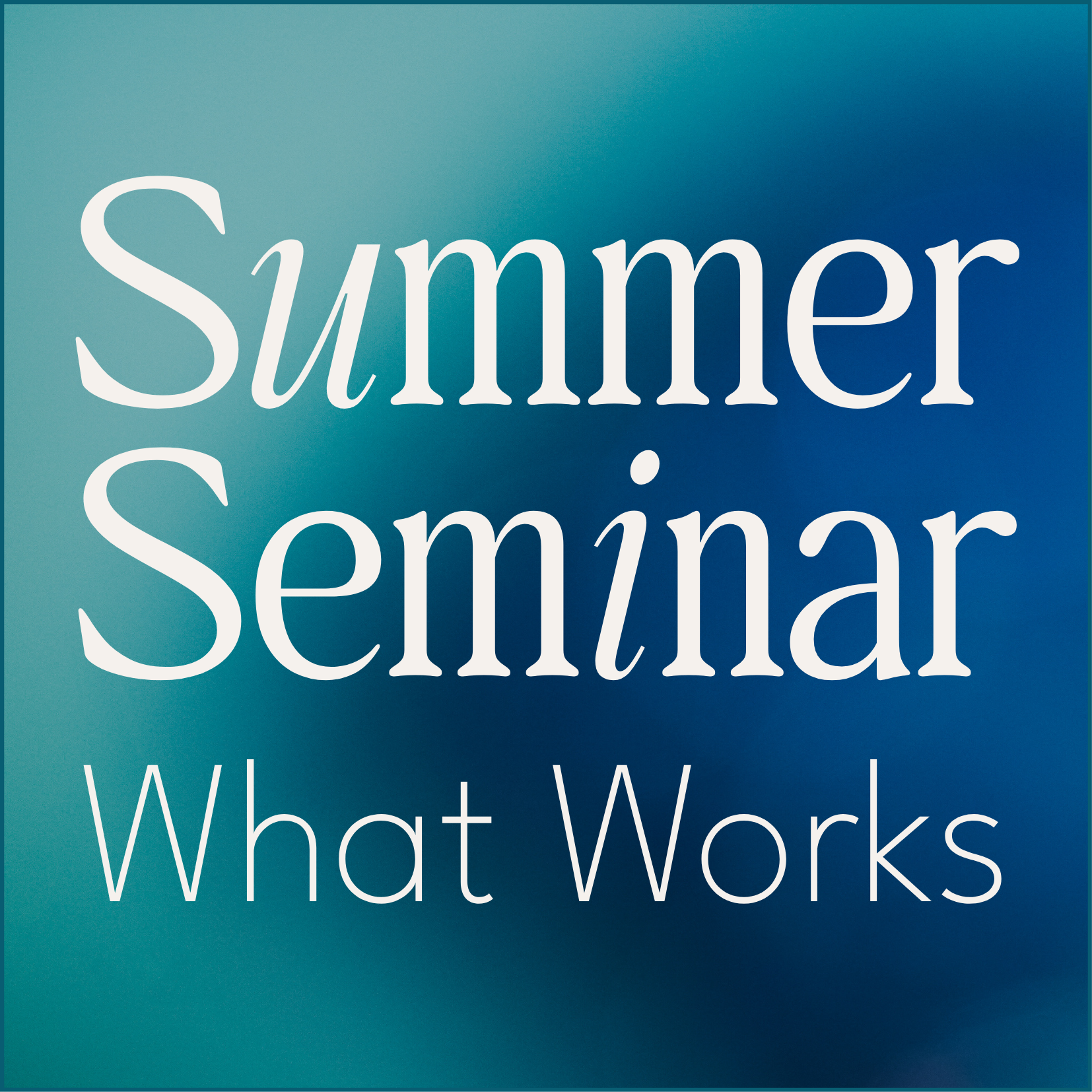 BELONG | Summer Seminar: Out of Time