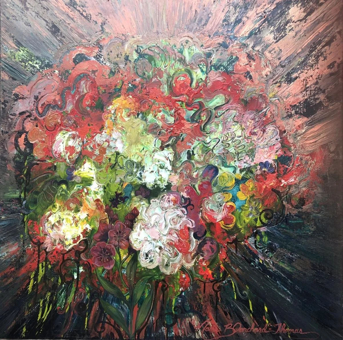 Cranial Bouquet | 30" x 30"