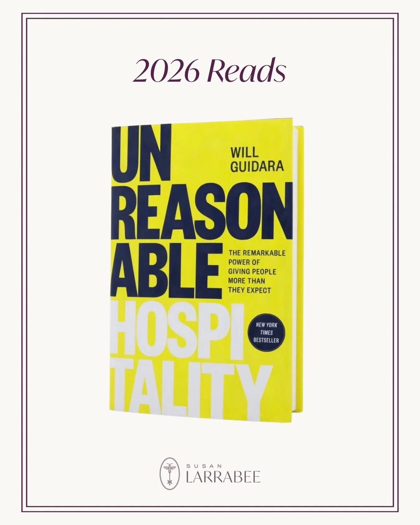 The first book I completed of 2026 and boy does it have me inspired! Will Guidara writes about co-owning three Michelin-starred Eleven Madison Park and his philosophy of not only anticipating patrons&rsquo; needs, but far and away exceeding them beyo
