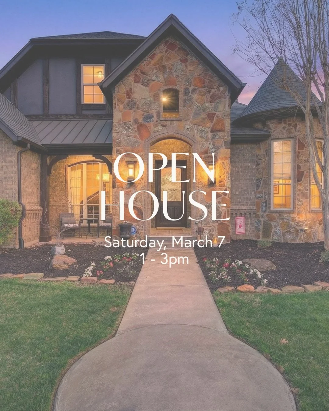 OPEN HOUSE IN KELLER TOMORROW 1-3 PM 📣 And since you won&rsquo;t be there during the magical dusk hour, allow me to show you just how beautiful this home looks when it&rsquo;s bathed in sunset jewel tones 🌅 Comment &lsquo;Keller&rsquo; for a link t