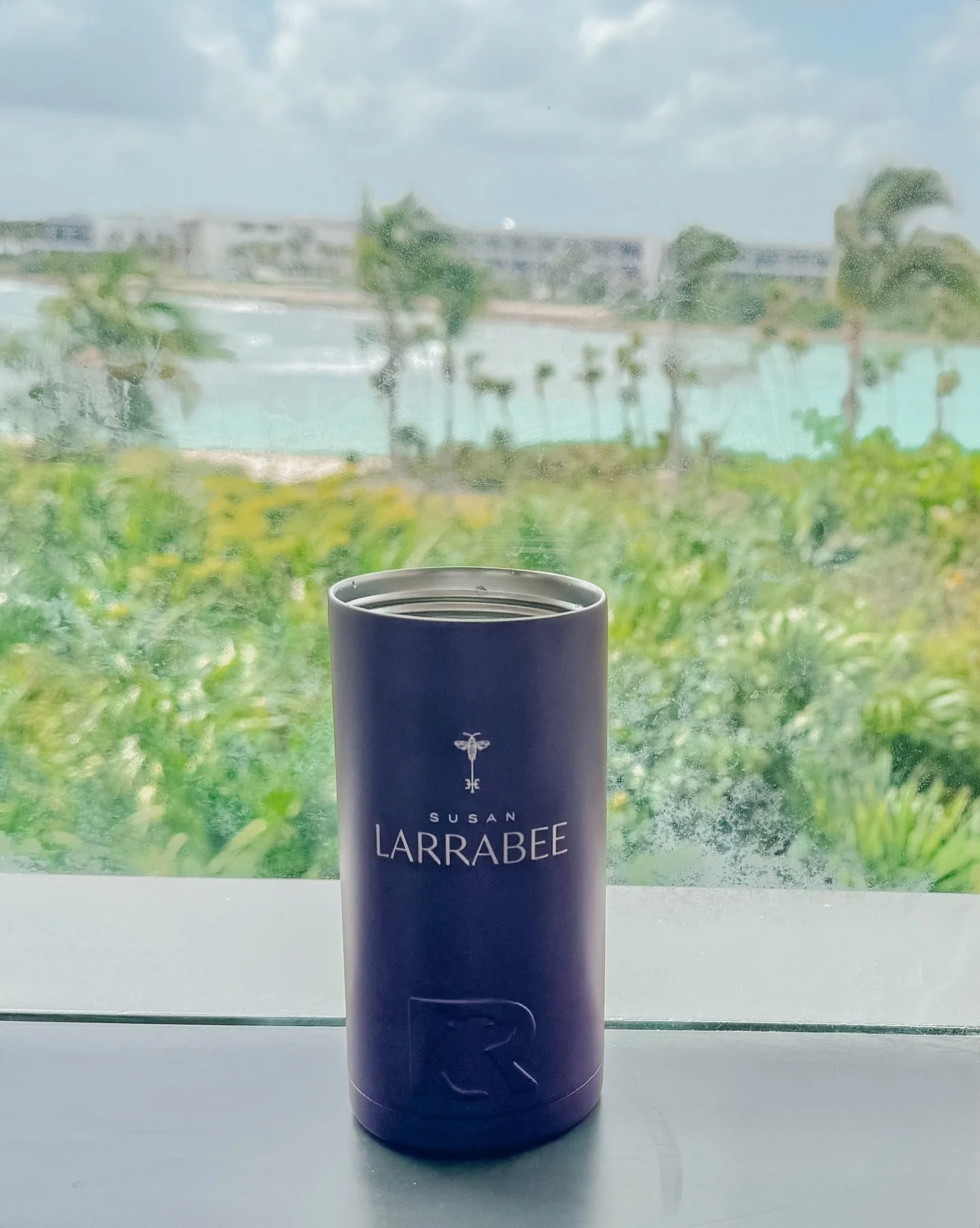Nothing makes my heart happier than getting a text from a client on vacation with your swag in hand 💛 Her Susan Larrabee can cooler made it to Mexico! Now can I be next? 😂