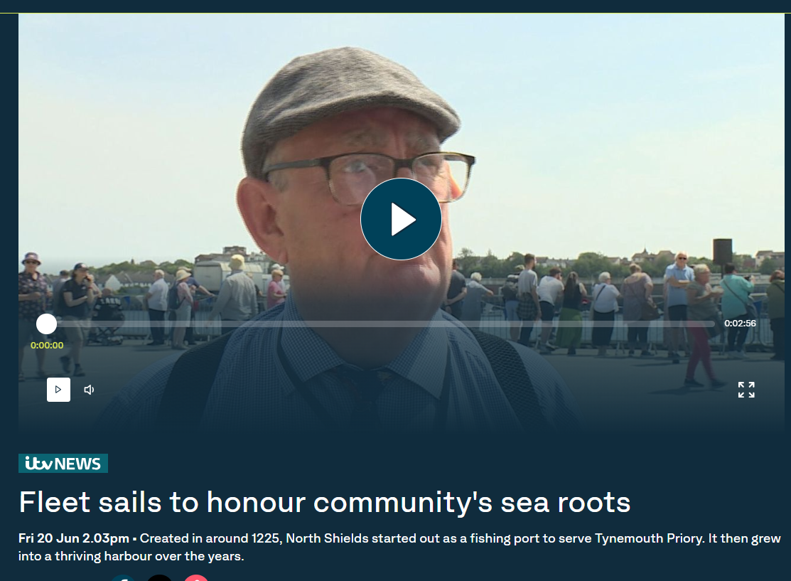 ITV Tyne Tees news report on Parade of Boats, 20 June 2025 