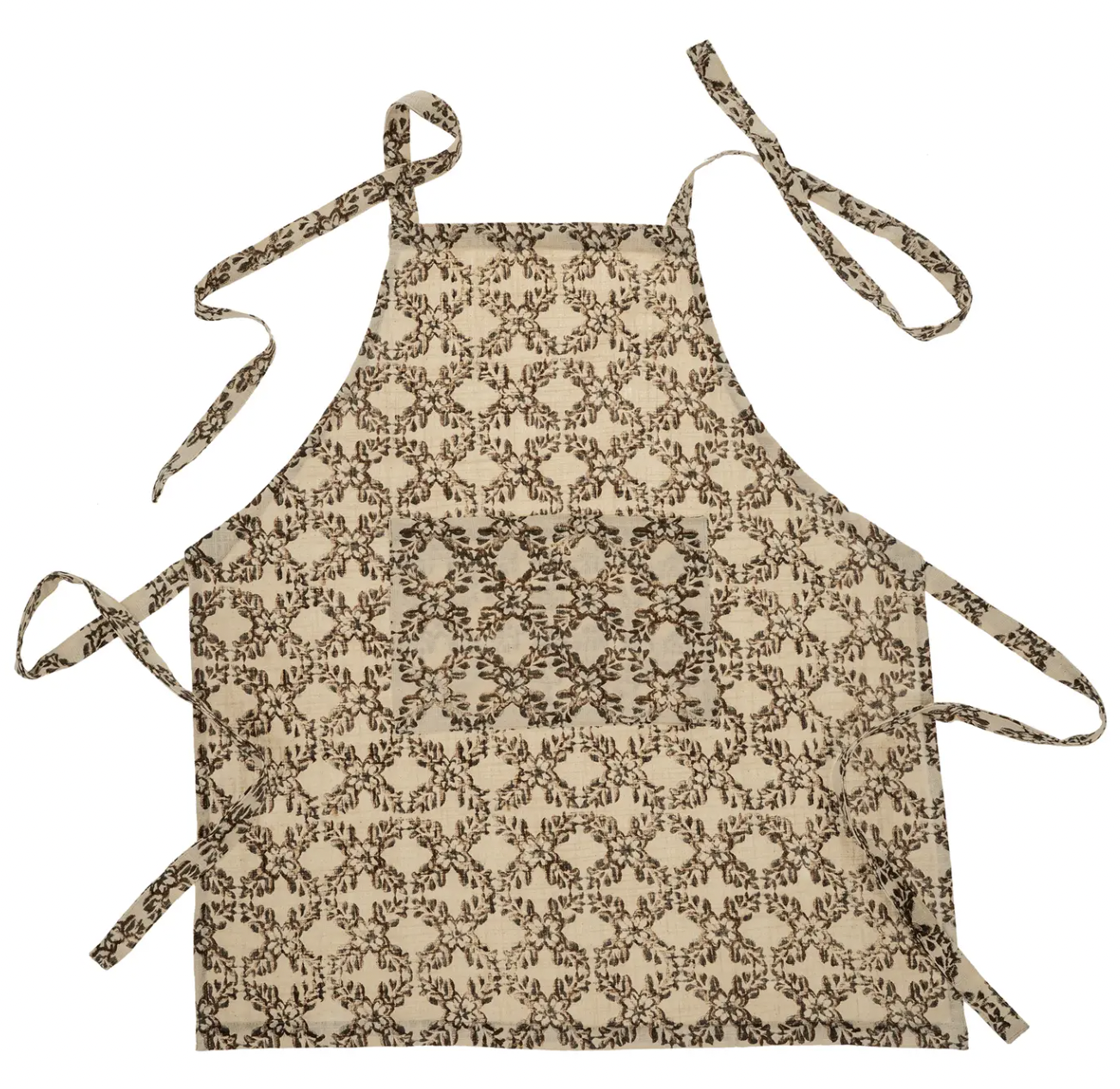 Mira Block Print Apron