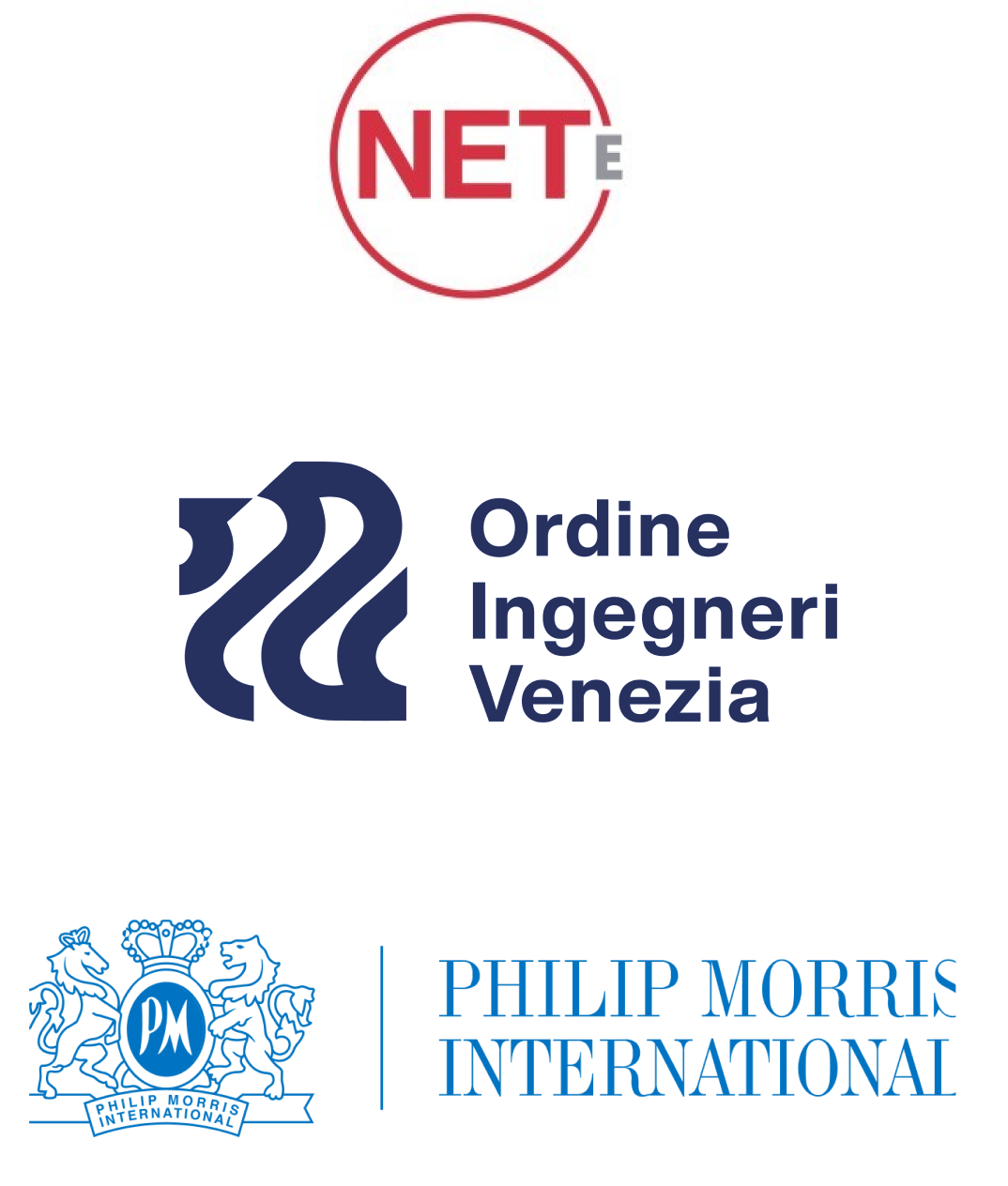 Loghi di NET E, Ordine Ingegneri Venezia e Philip Morris International