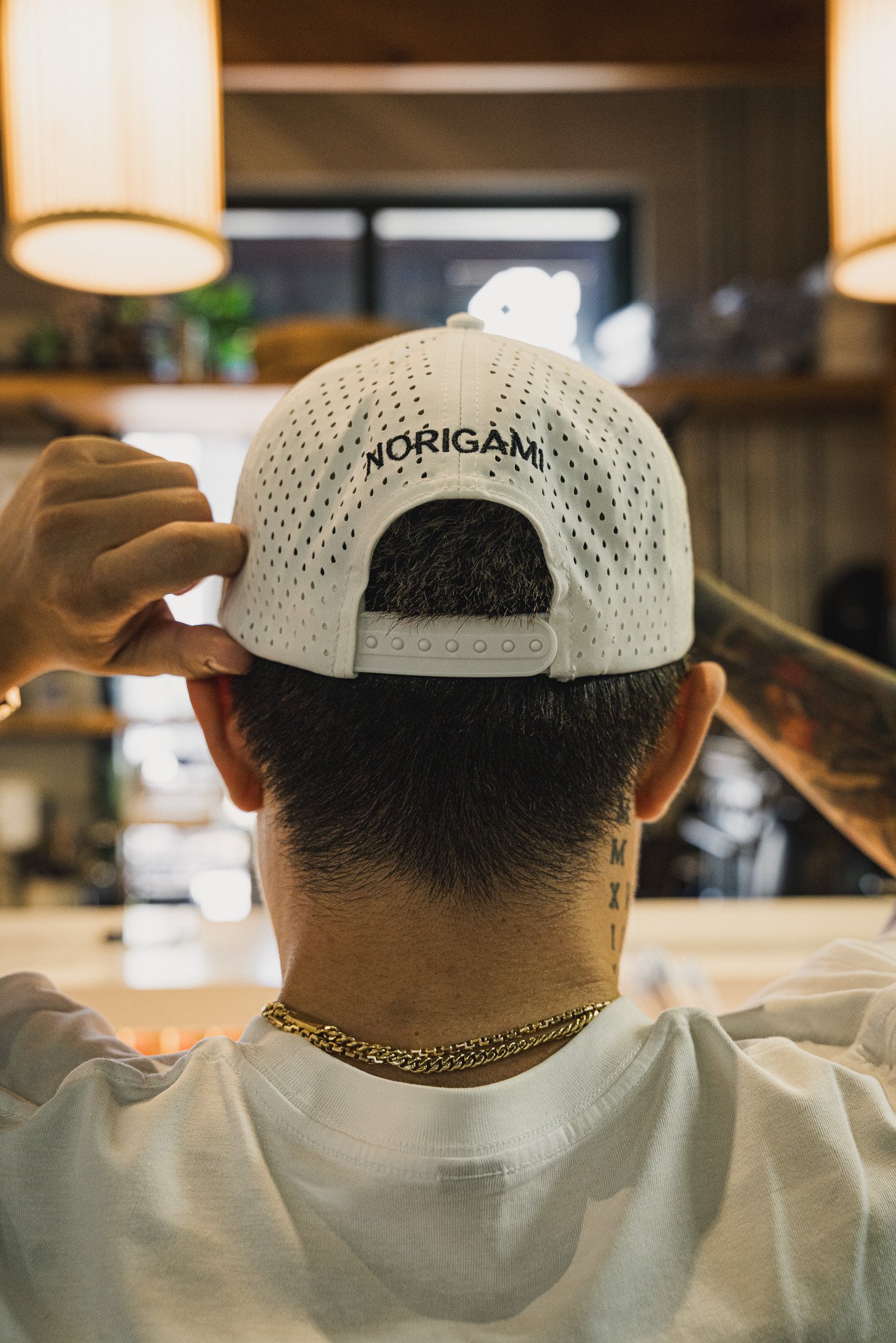 New! White Icon Rope Cap
