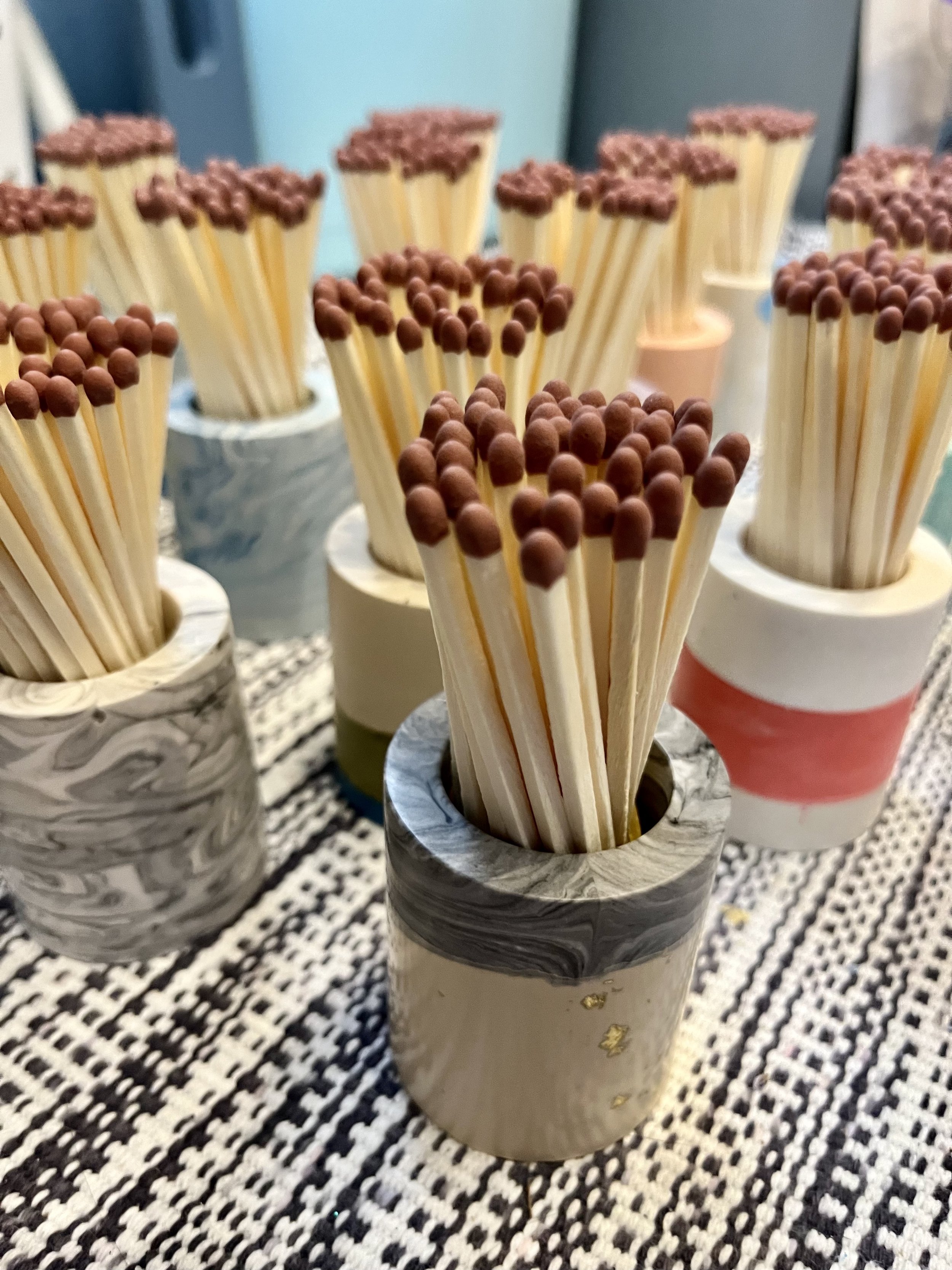 decorative match pot home style decor