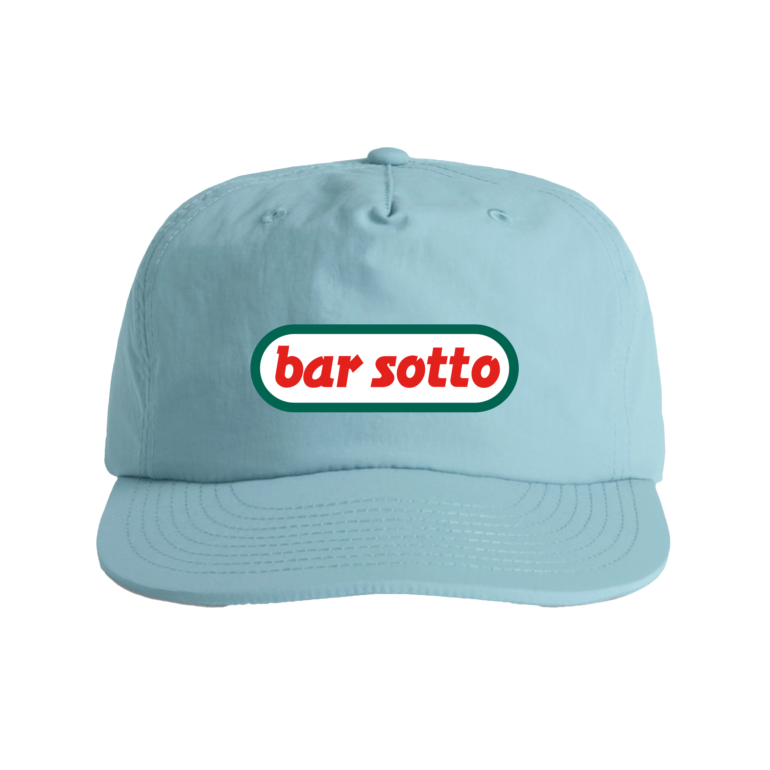 Light Blue Surf Cap with Bar Sotto patch