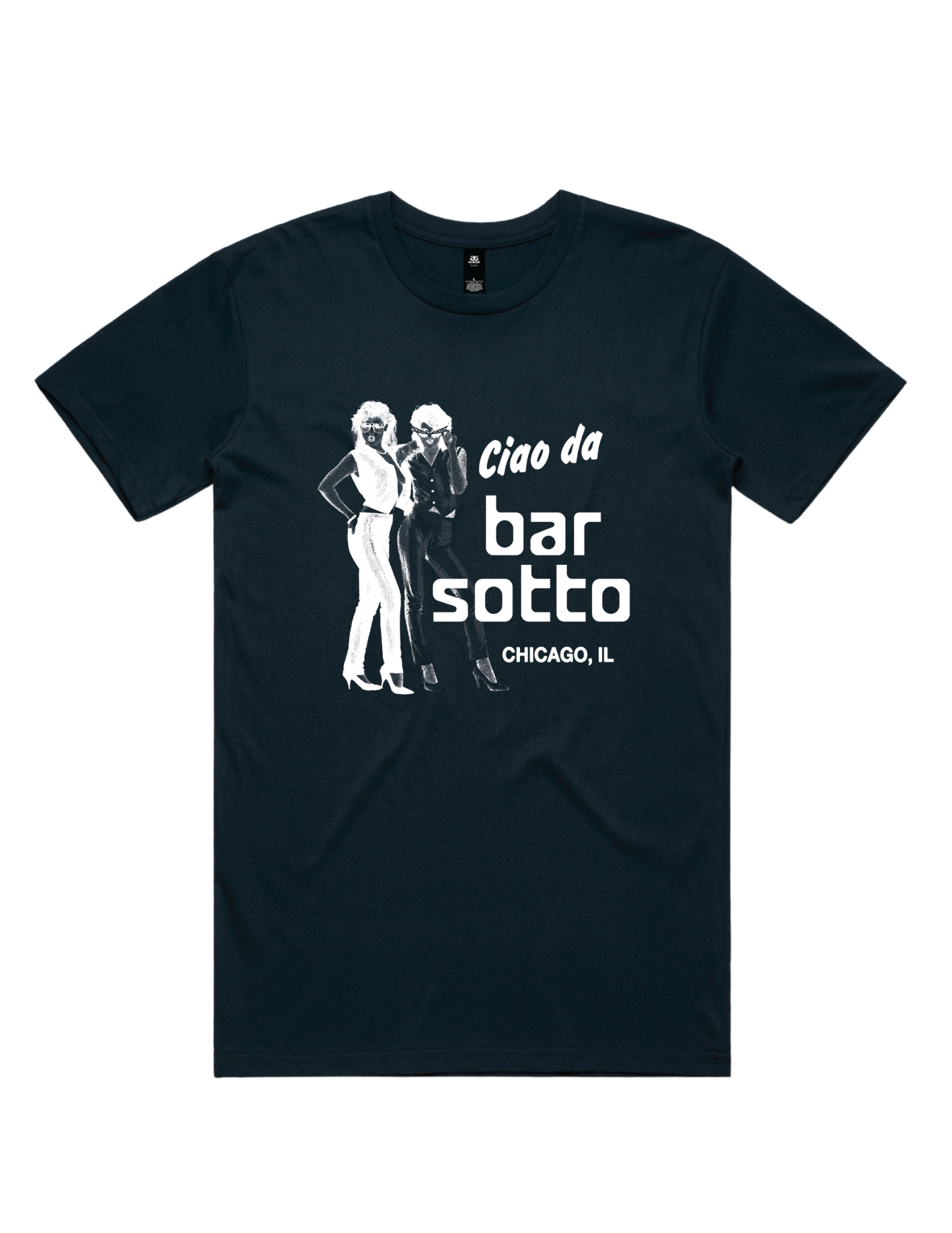Navy Bar Sotto Disco T-Shirt