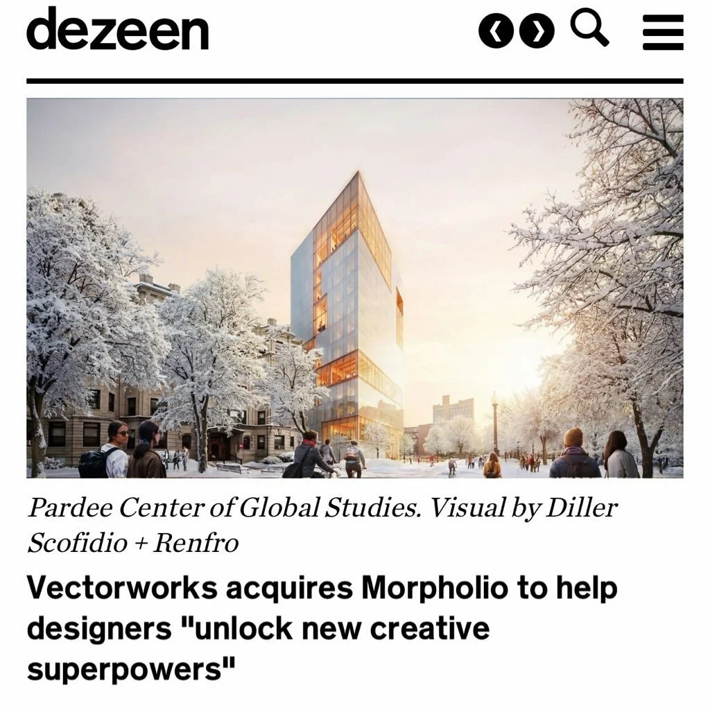 In a recent Dezeen feature mentioning me, there&rsquo;s a look at how tools like Morpholio Trace are evolving the design process.

For me, sketching is still where I figure things out &hellip; where the thinking happens. It&rsquo;s good to see tools 