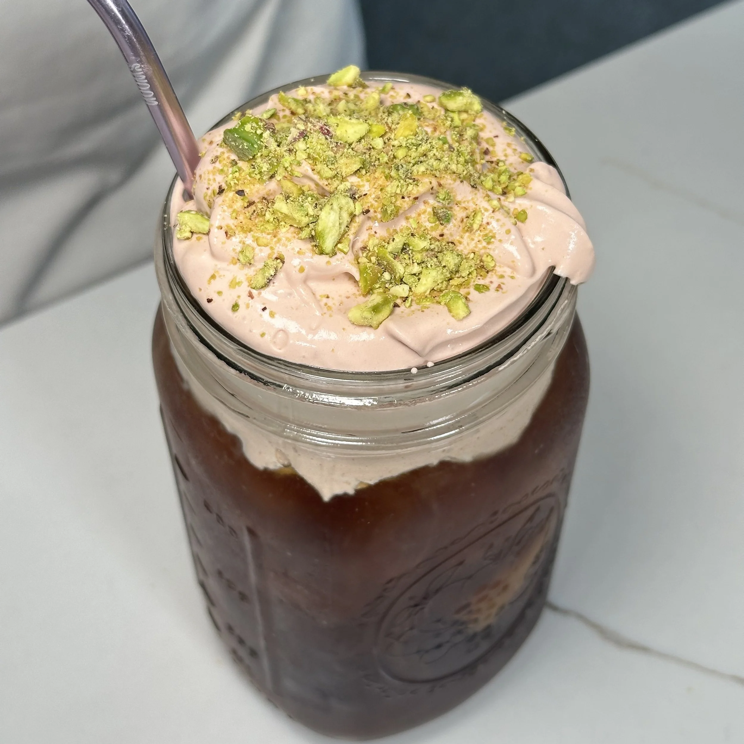 Jallab Cream with Cold Brew