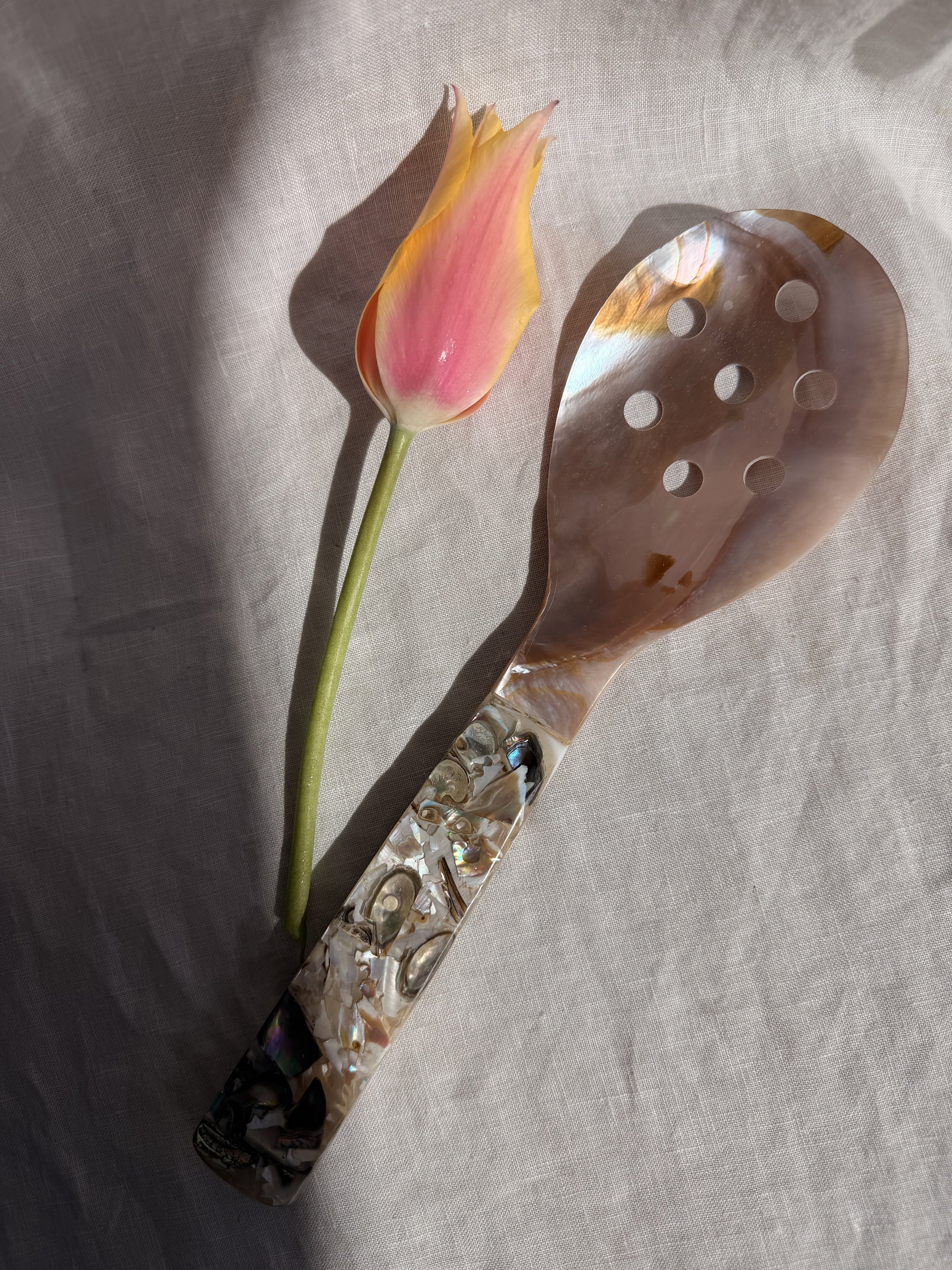 Mother of Pearl & Abalone Serving Spoon