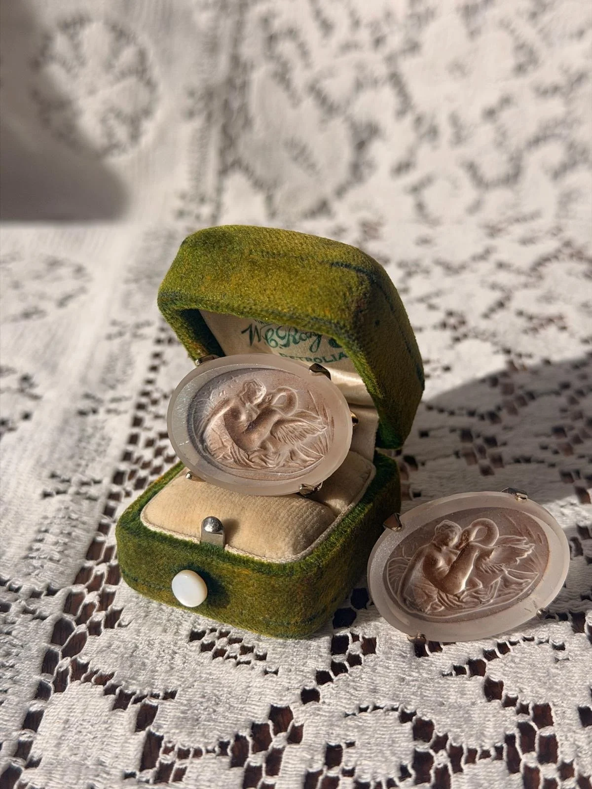 Leda & the Swan Cuff Links