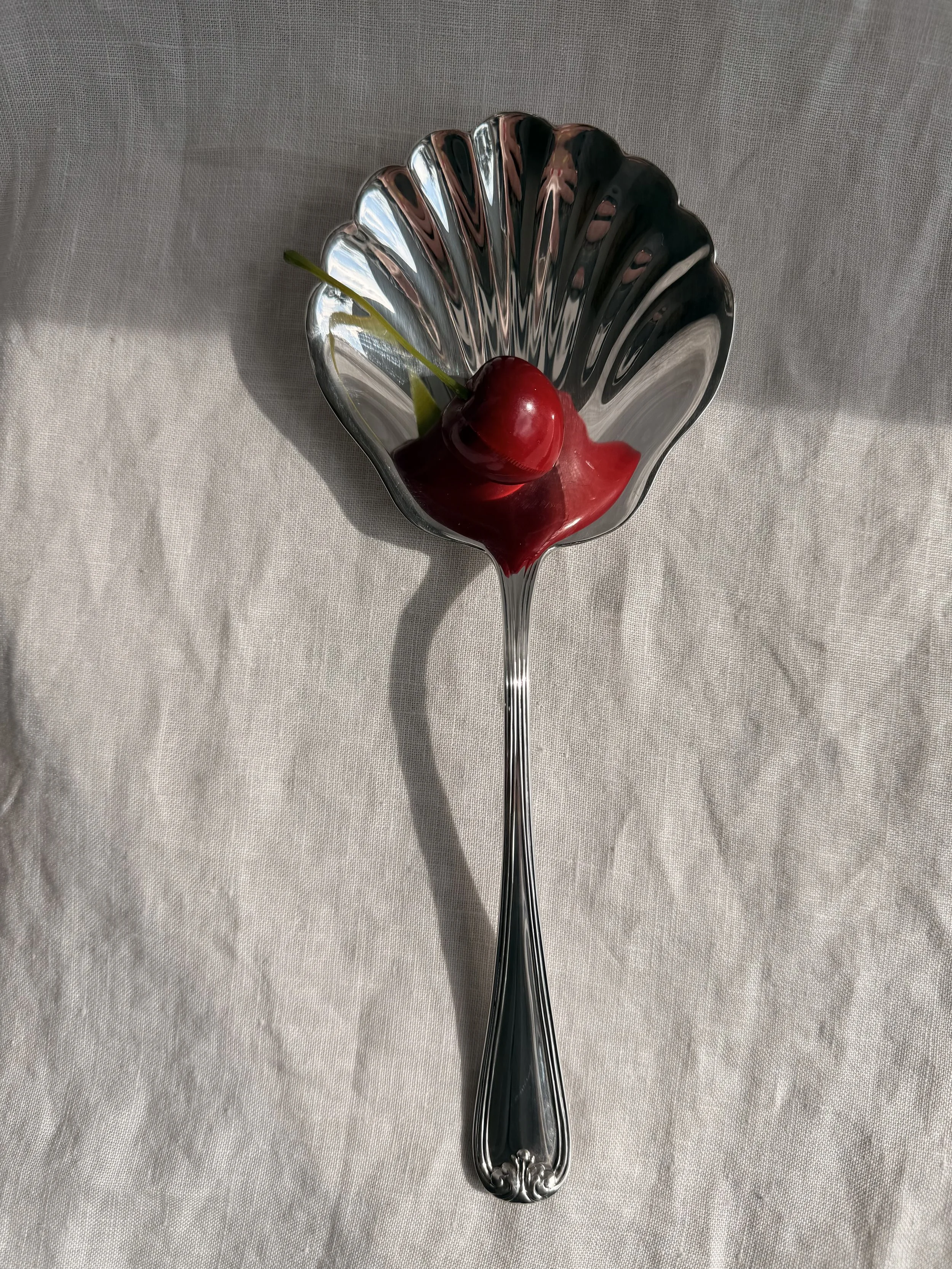 Italian Shell Serving Spoon