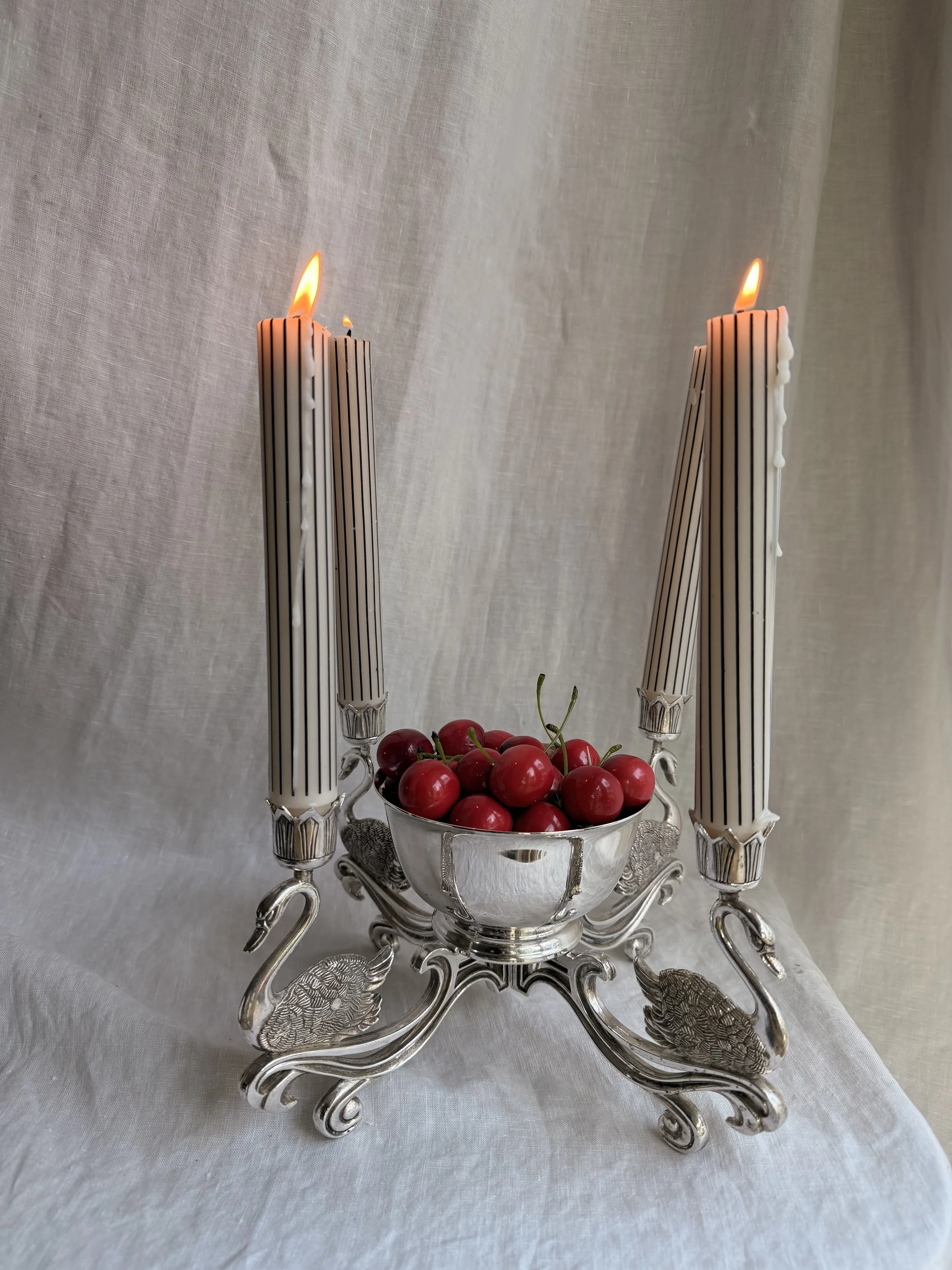 Swan Candelabra Centerpiece