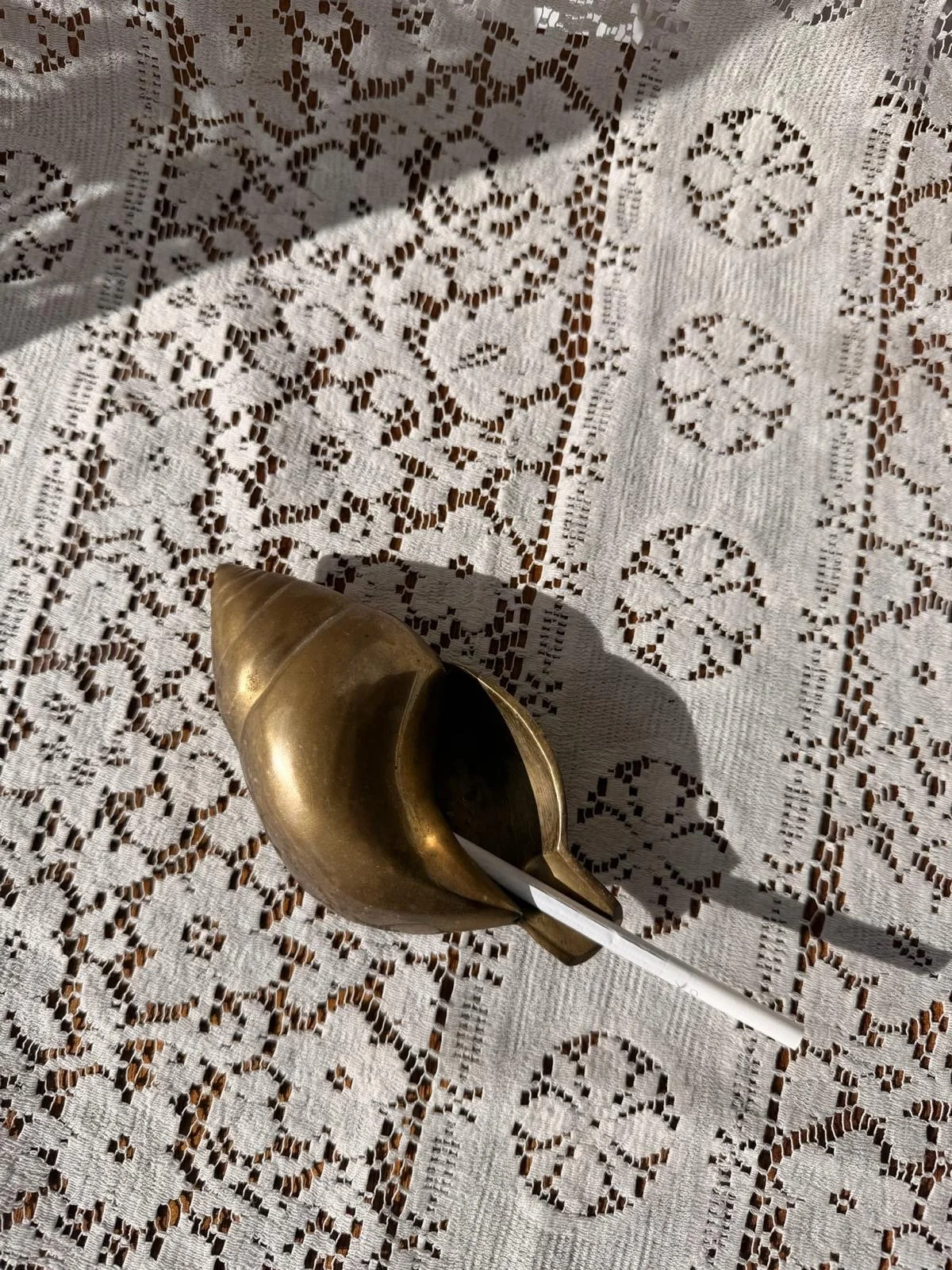 *RESERVED* Brass Shell Ashtray