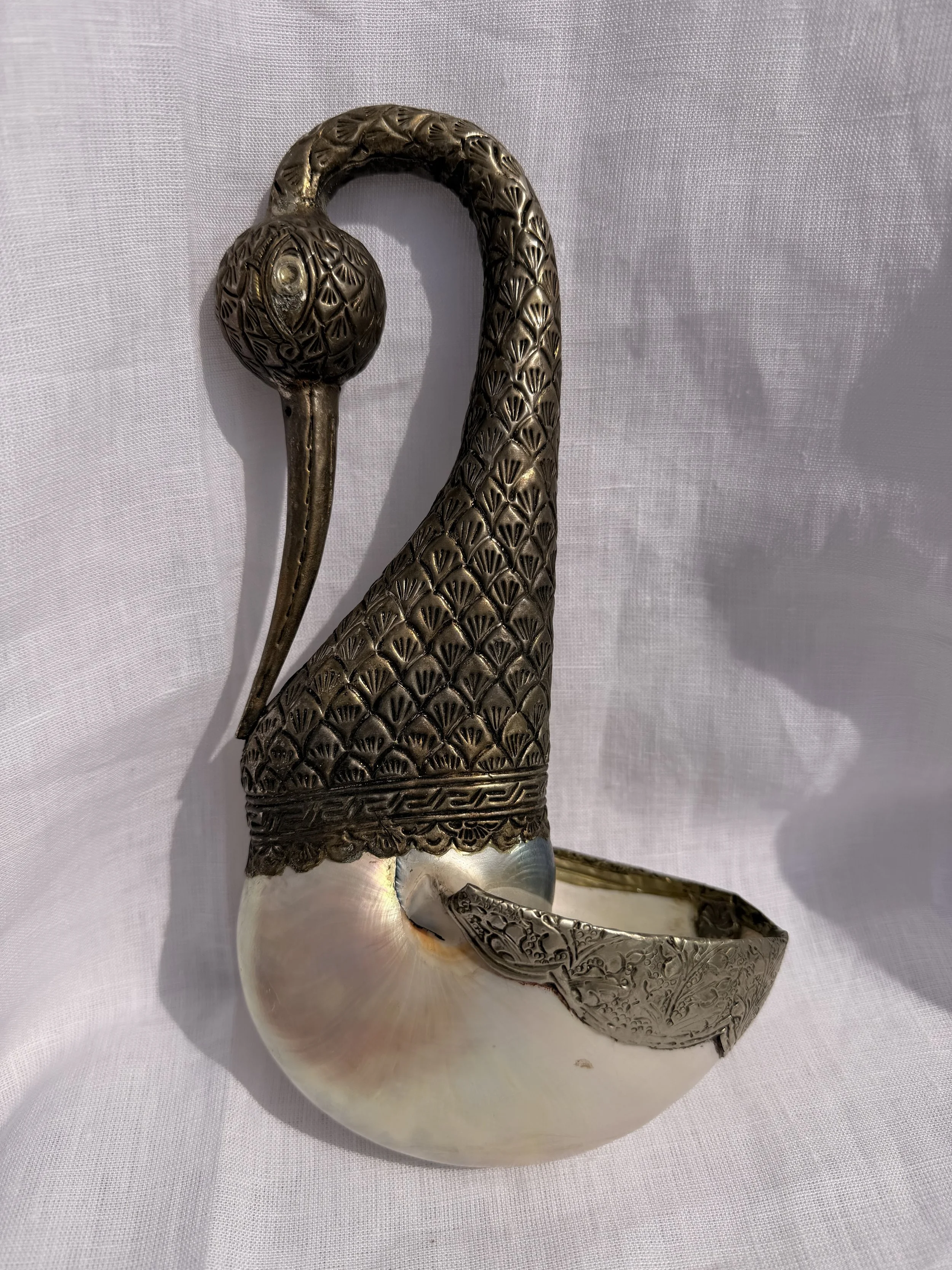 Antique Anglo-Indian Swan Vessel