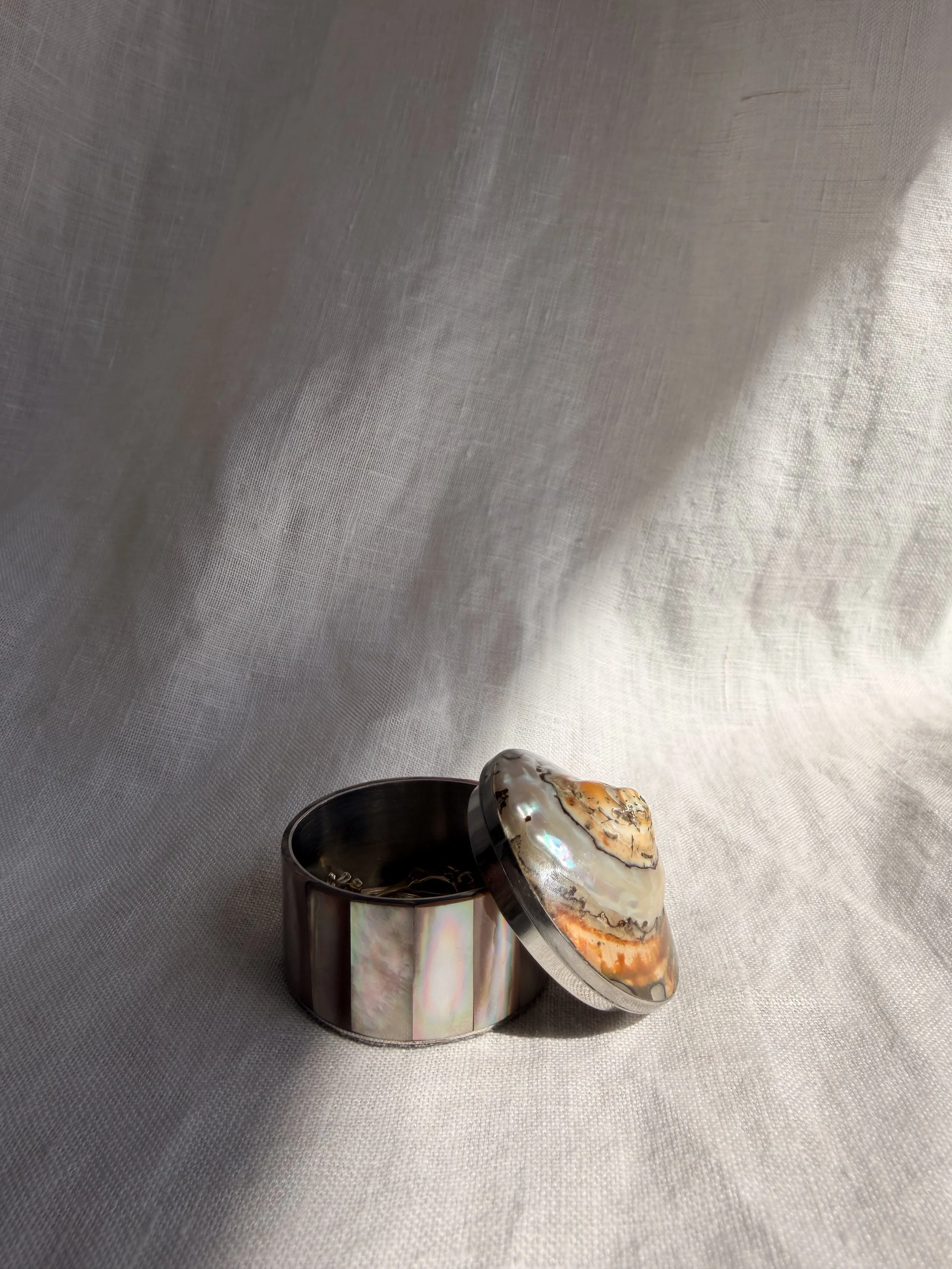 Natural Shell Pill Box - I