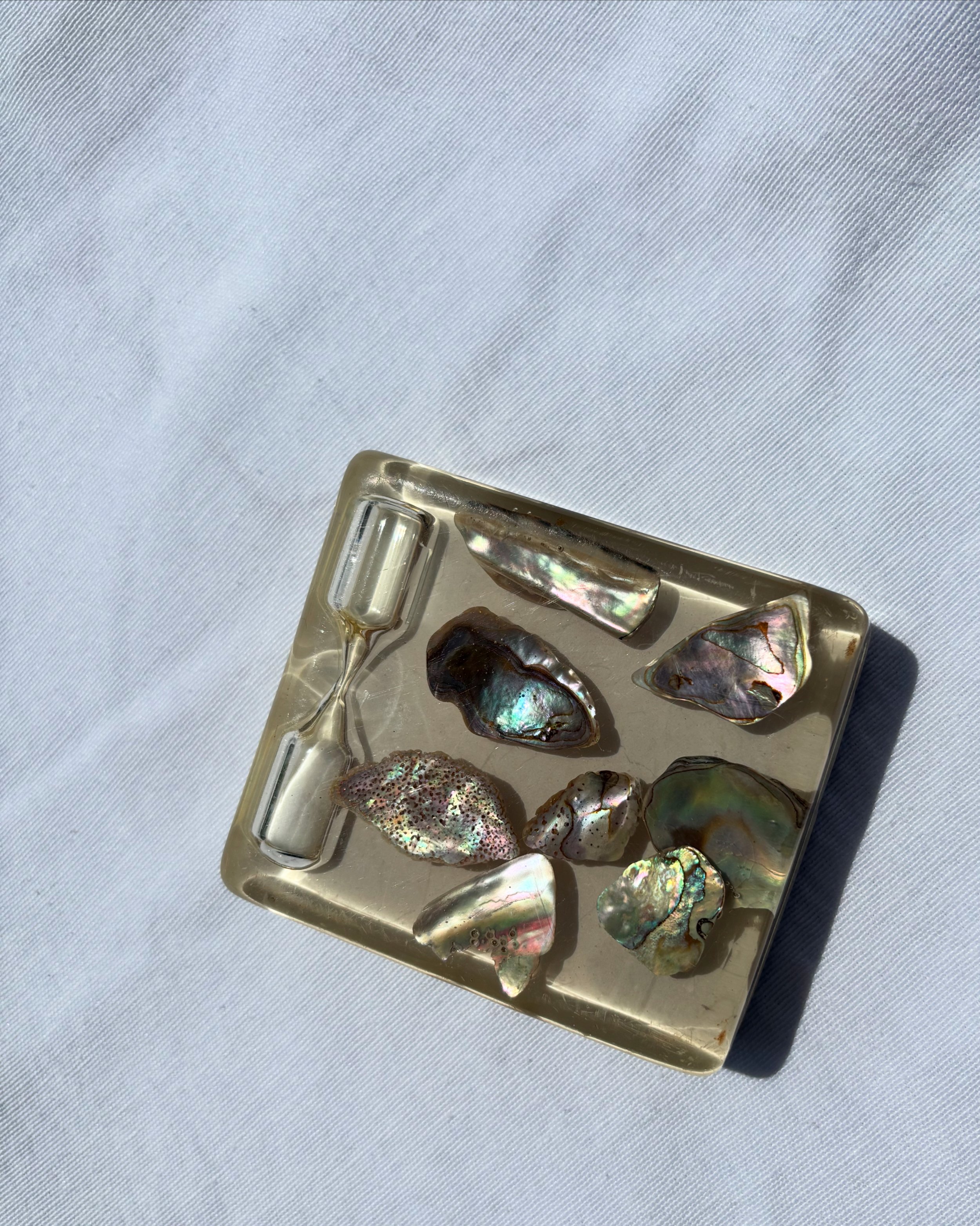 Abalone & Lucite Egg Timer