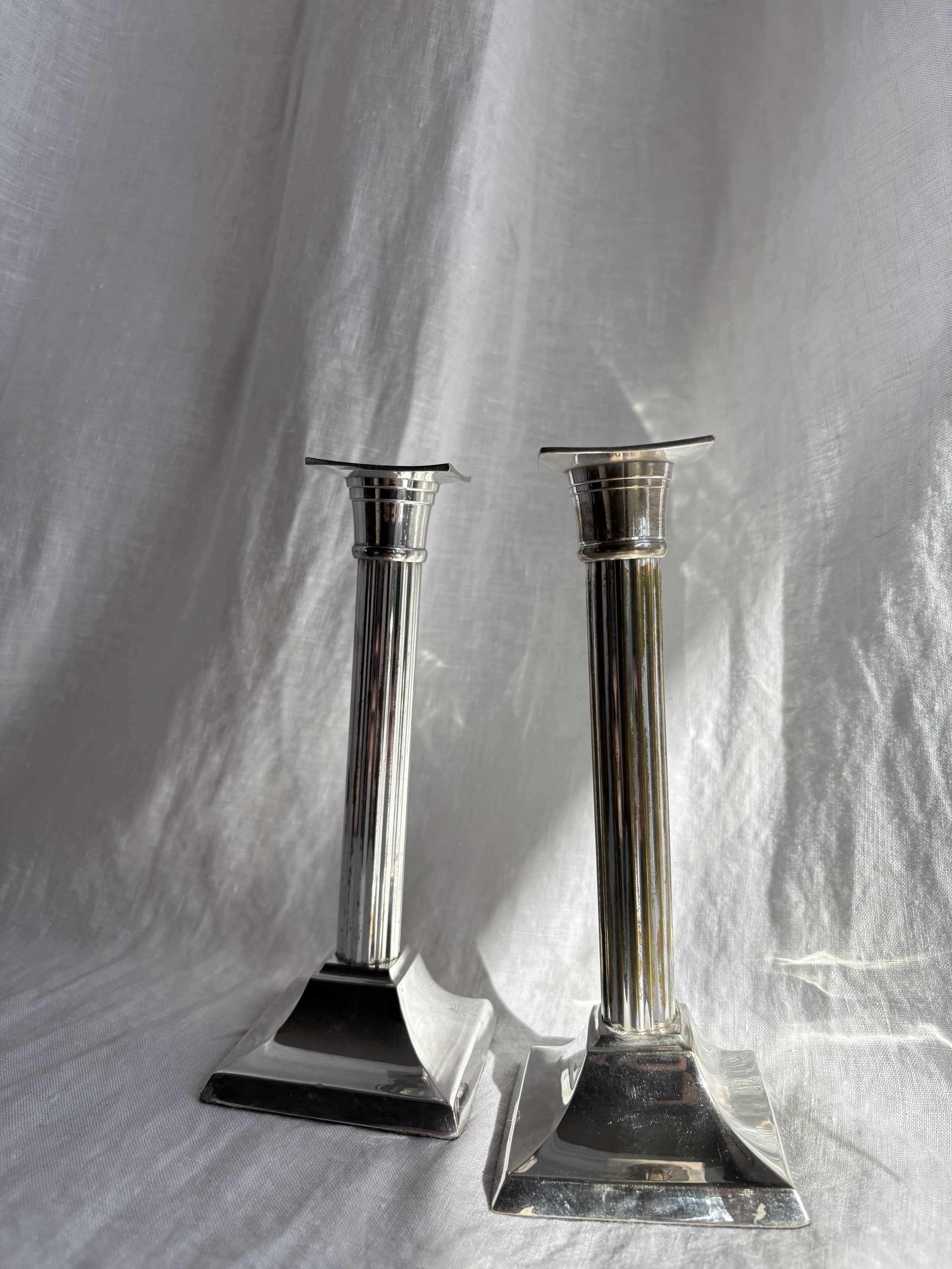 Squared Column Candle Holders