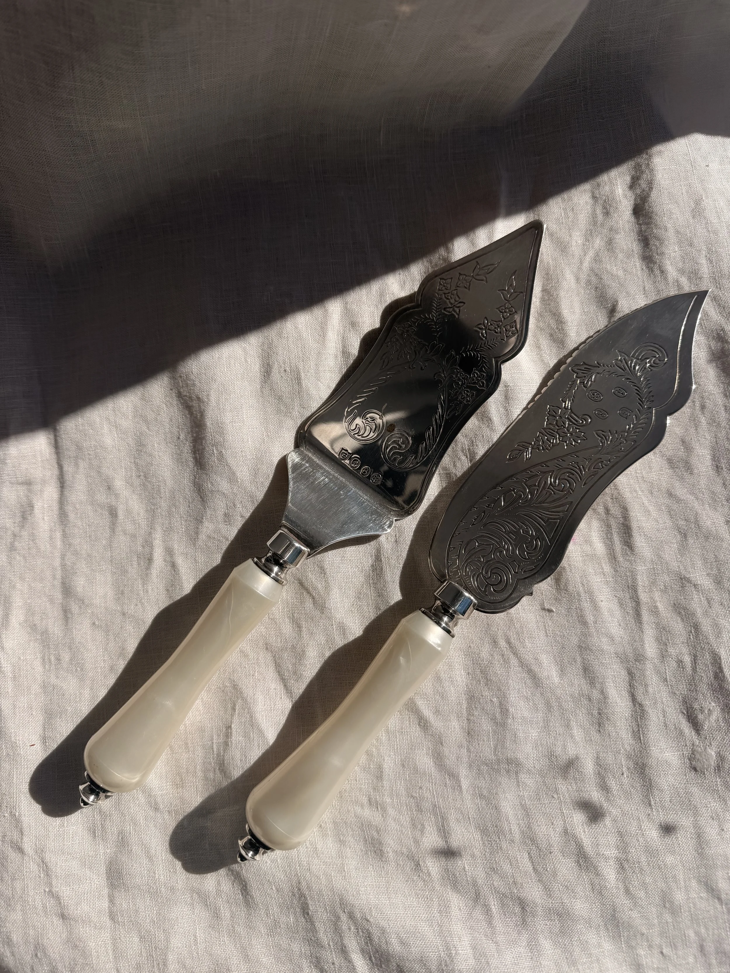 Antique Cake Servers