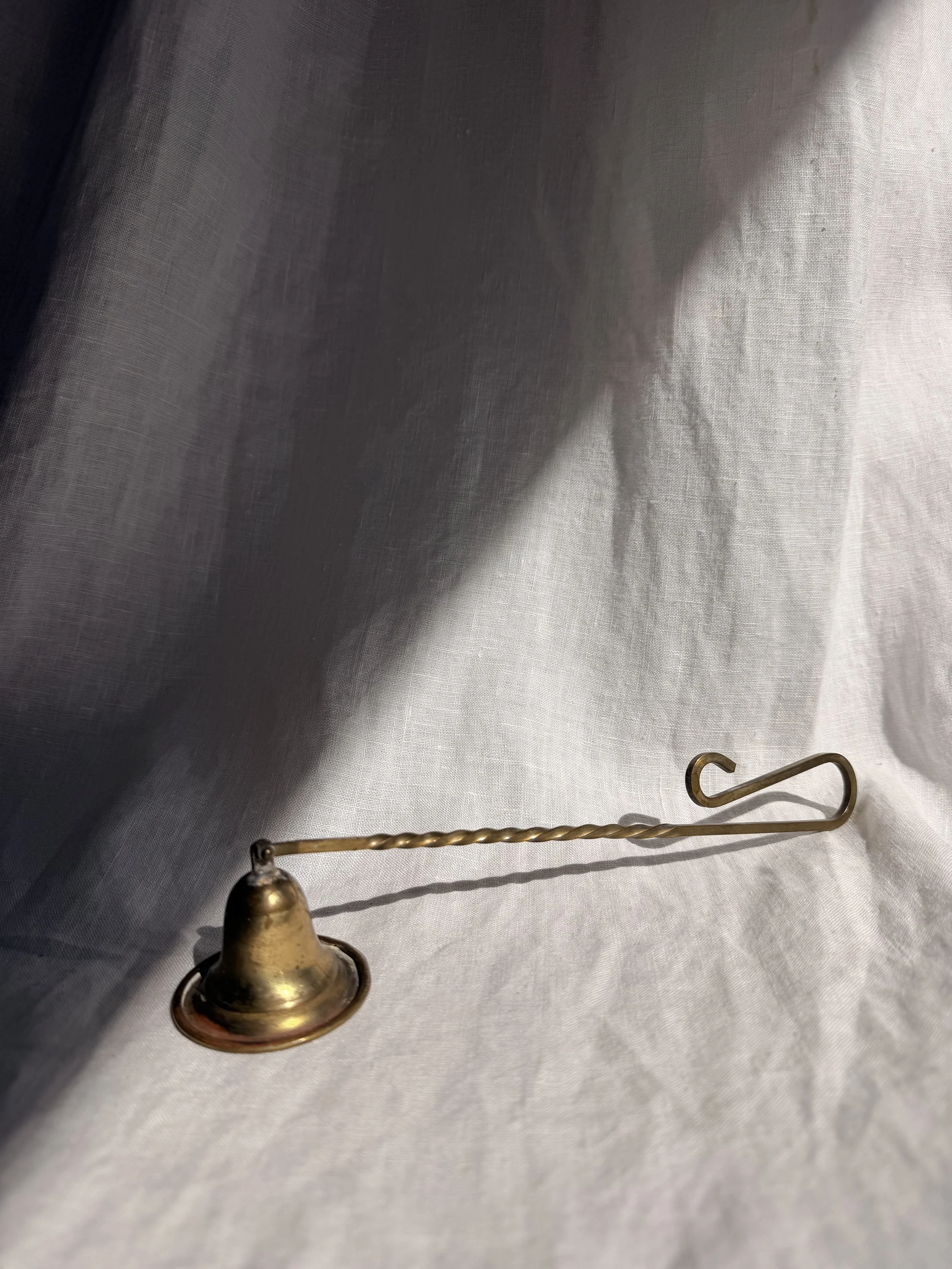 Twisted Brass Candle Snuffer