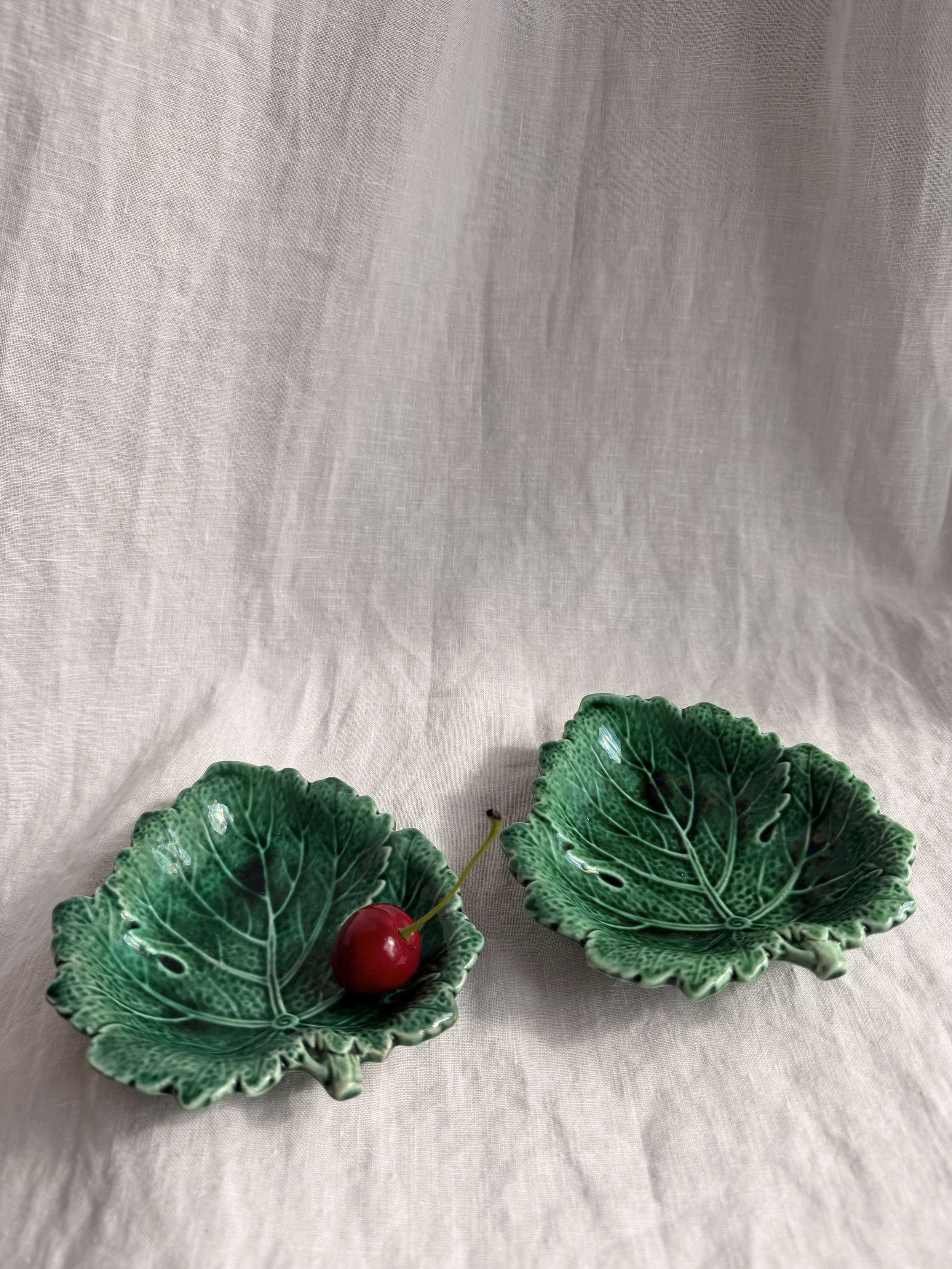 Wedgwood Leaf Dish Pair