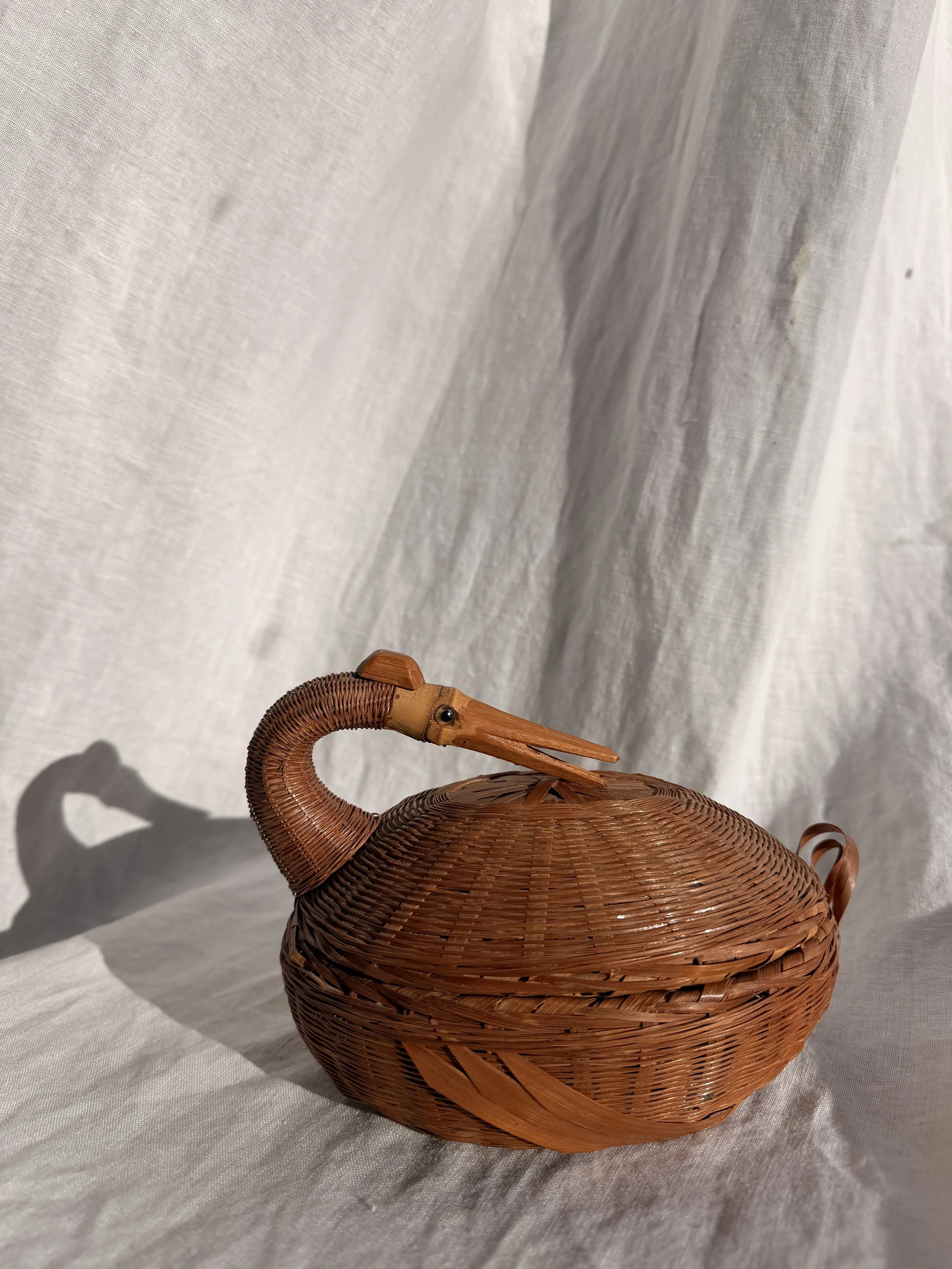 Woven Swan Basket